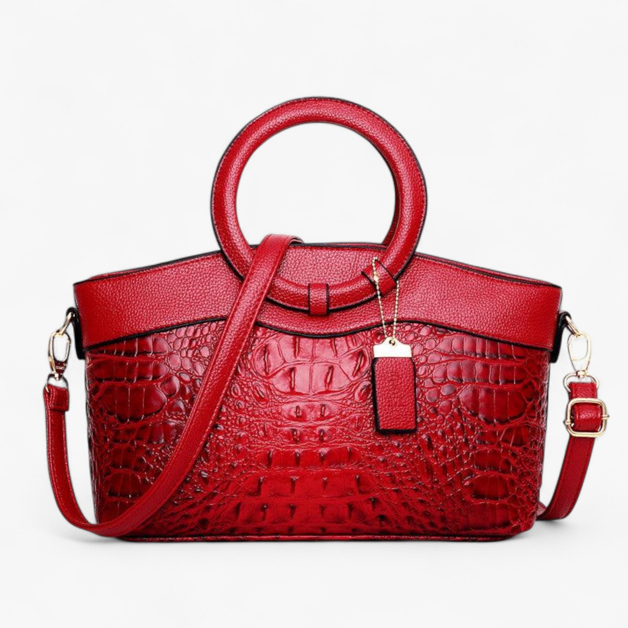LuxeCroco™ - Borse da donna di lusso - Rosso del sorbo - Bags handbags Women's handbags - Concept Palermo