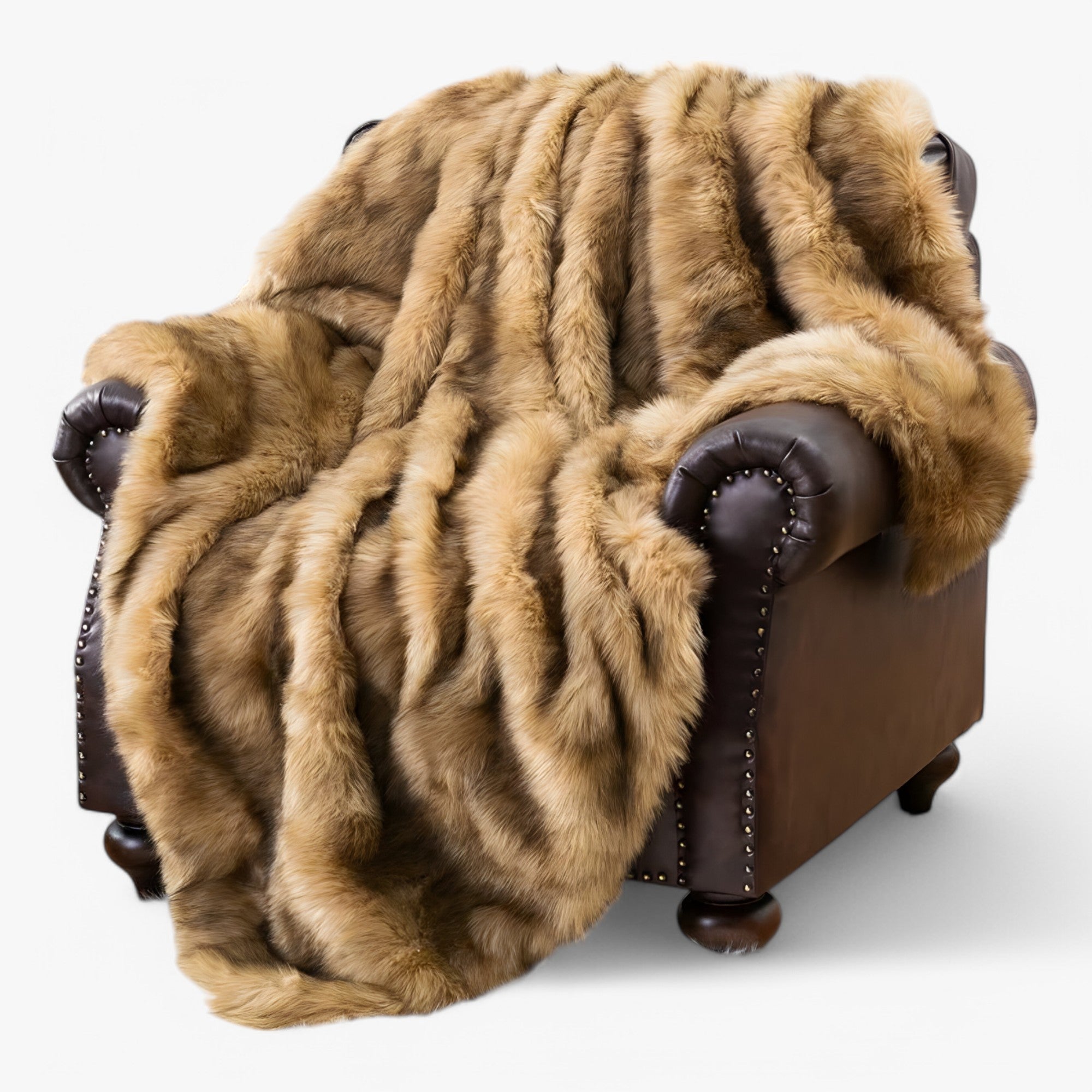 Bandolf | Coperta in Finta Pelliccia Lussuosa - Oro - Beddengoed - Concept Palermo