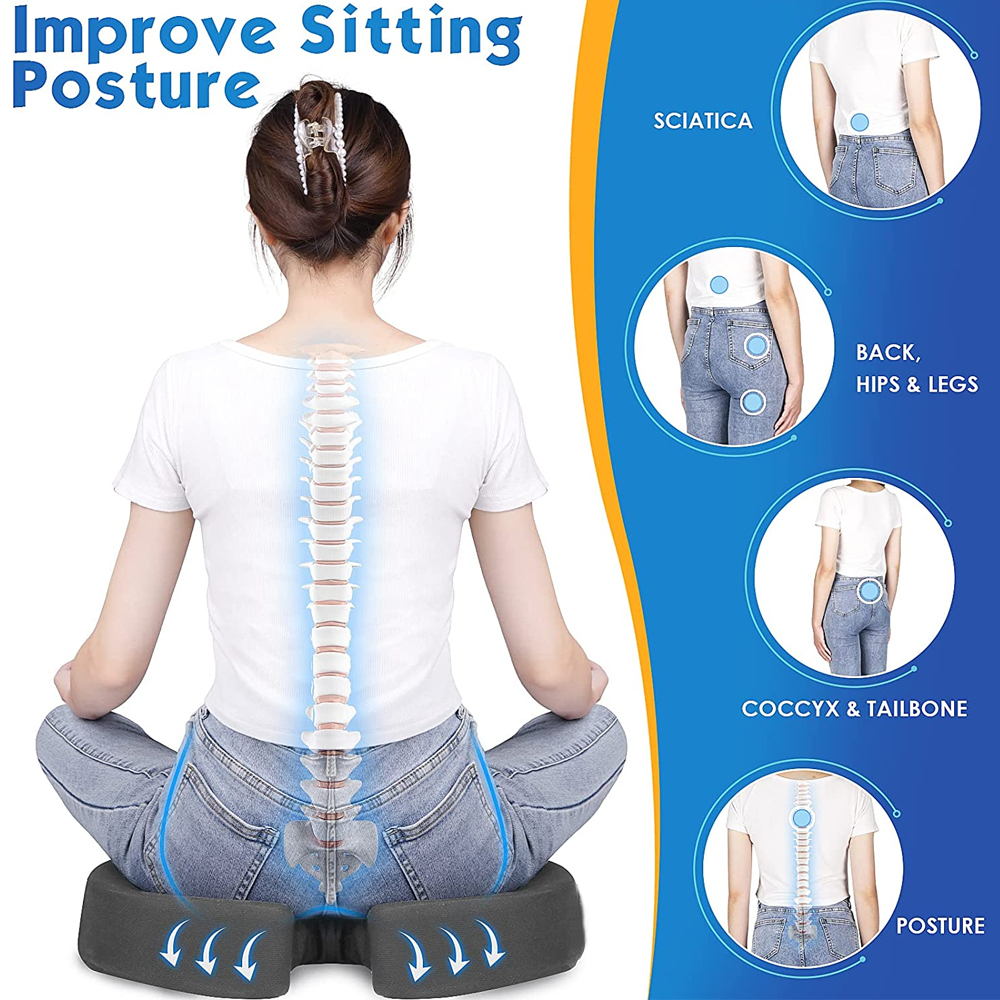 Ortho Comfort Seat | Riduce i dolori alle anche e alla schiena - - cushion ortho pillow Pillow - Concept Palermo