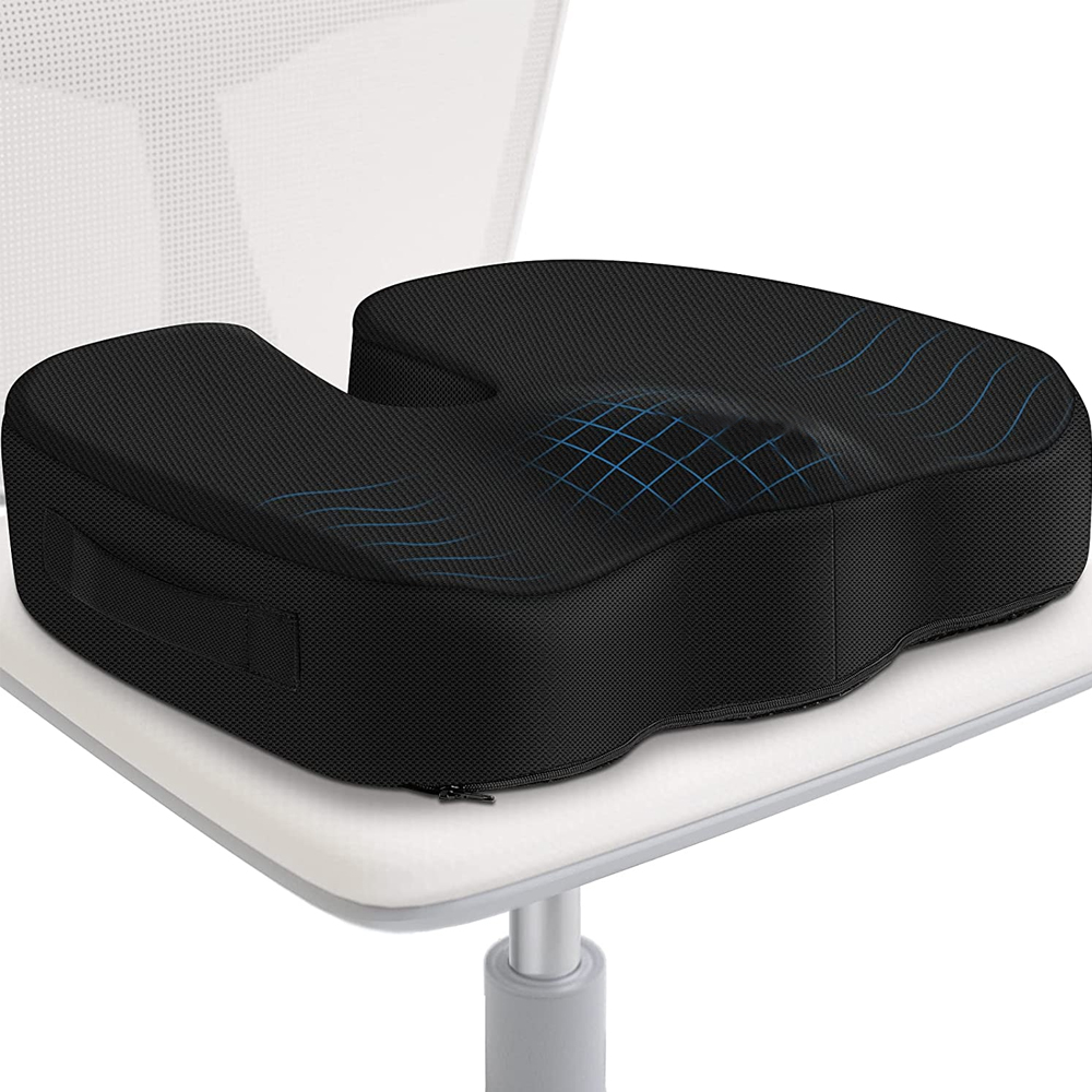 Ortho Comfort Seat | Riduce i dolori alle anche e alla schiena - Nero - cushion ortho pillow Pillow - Concept Palermo