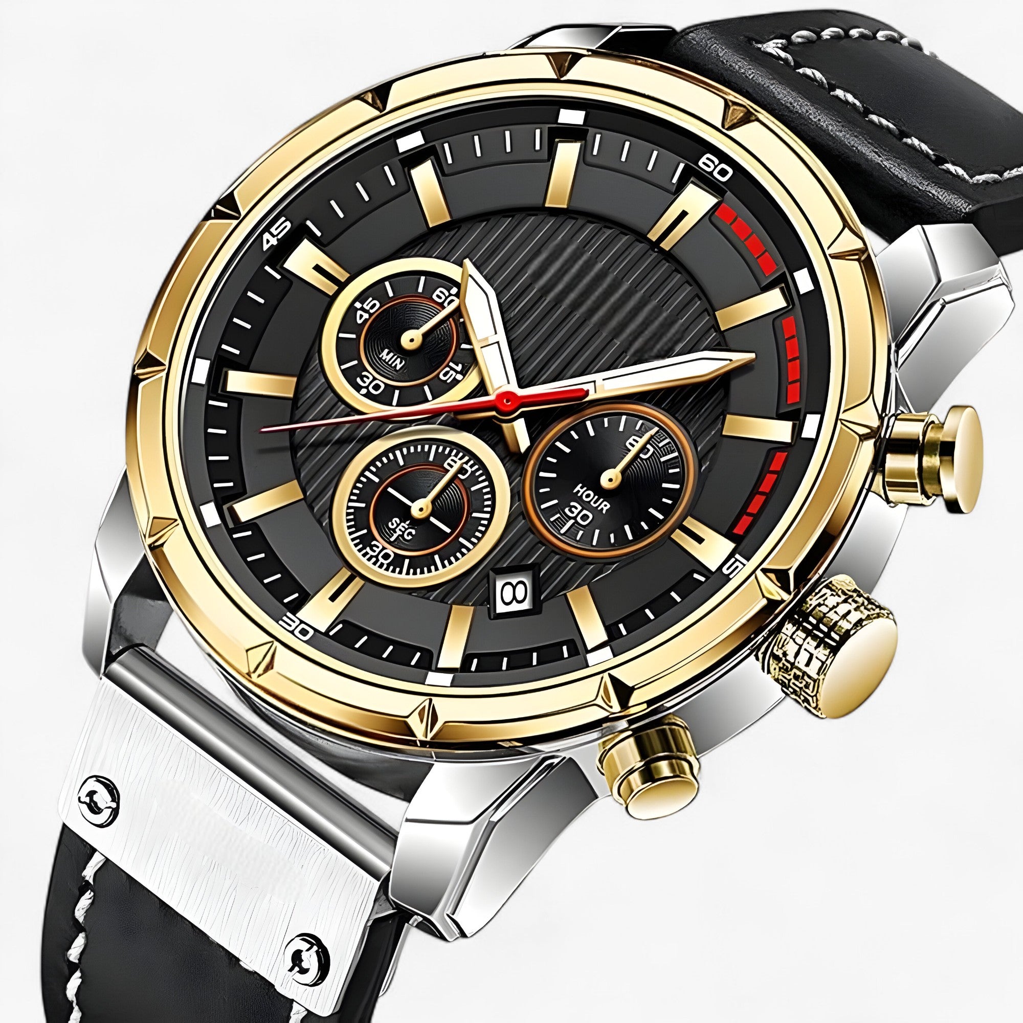 DOM Titan | Orologio da Uomo - Stile Robusto con Luce Integrata - - new_for_google_may Watches - Concept Palermo