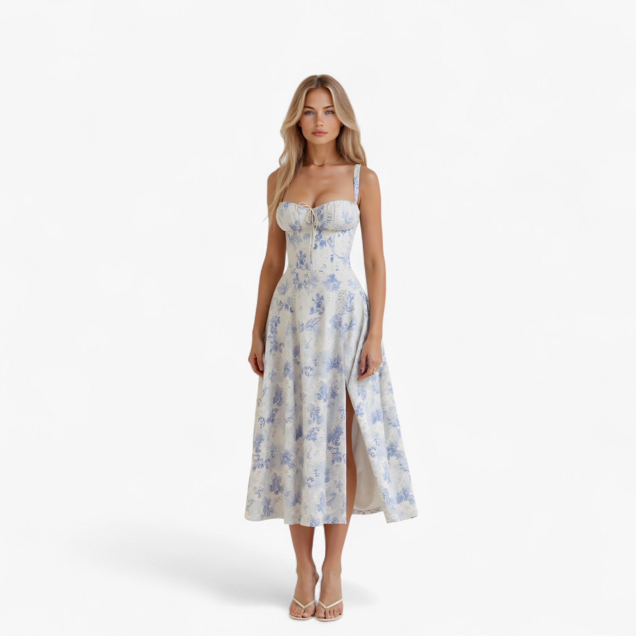 Lana - Vestito a vita - Blu - - Concept Palermo