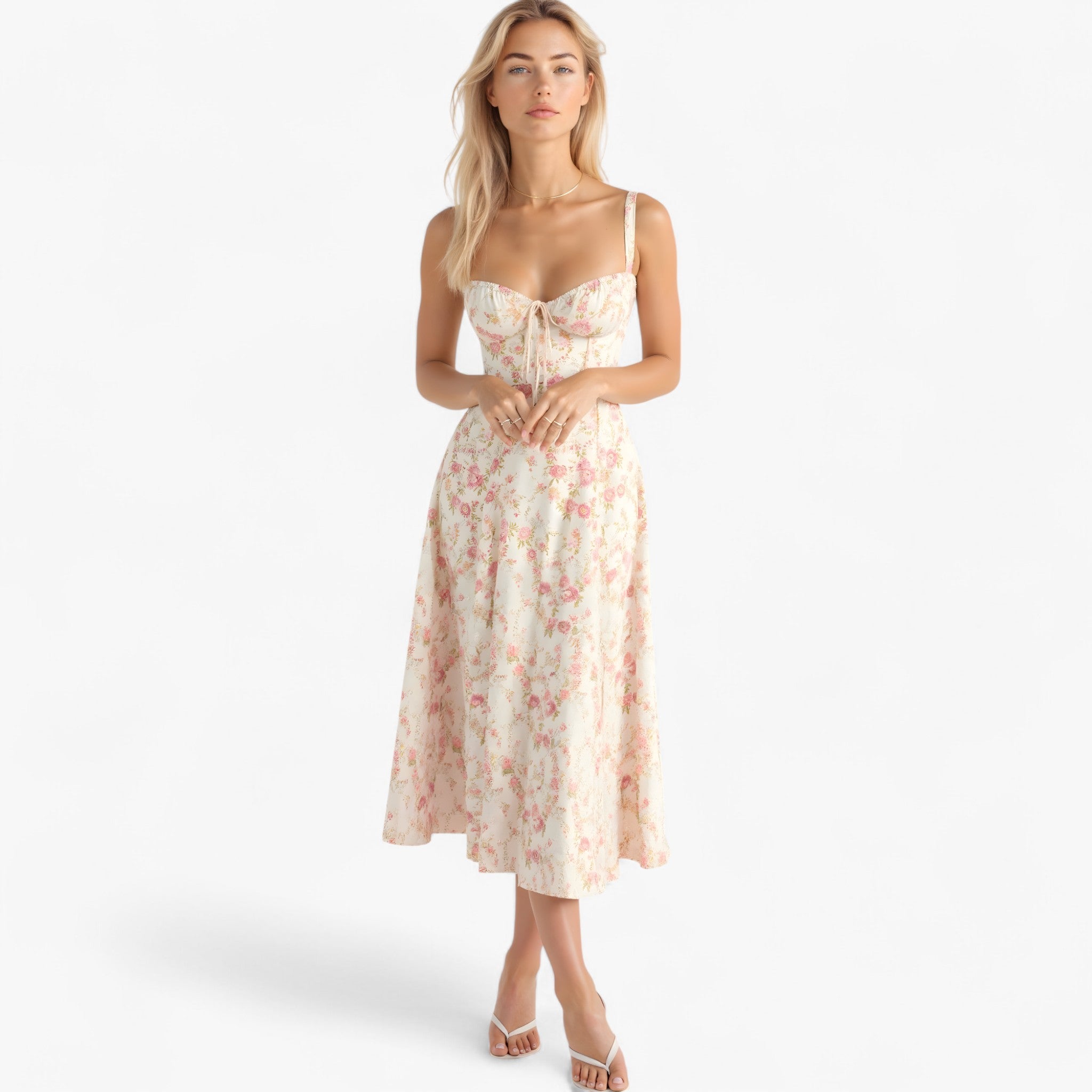 Lana - Vestito a vita - Rosa - - Concept Palermo