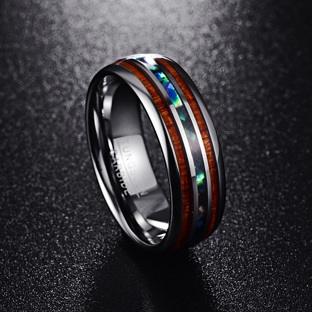 Anello in legno di koa hawaiano - 25.4 mm - Jewelry - Concept Palermo