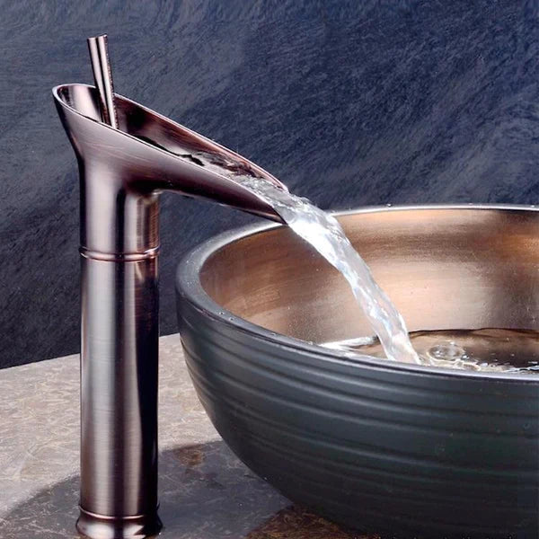 Huck - Waterfall rubinetto antico rubinetto per lavabo da bagno miscelatore per lavabo in ottone - - antique bathroom antique faucet Bathroom Bathroom Faucets faucet brass basin Faucets mixer taps sink faucet Waterfall faucet - Concept Palermo