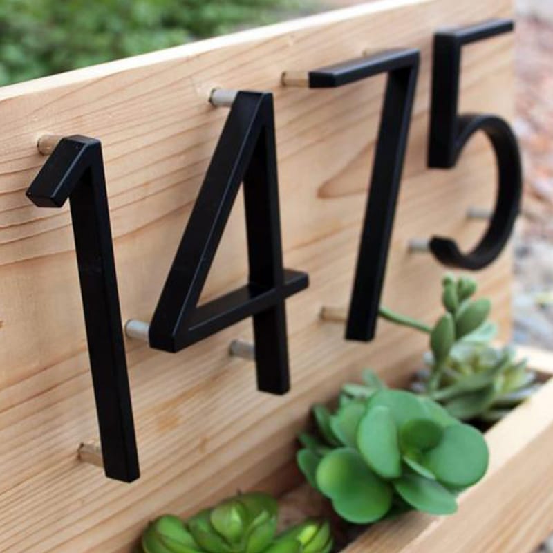 Numeri civici neri - - home - Concept Palermo