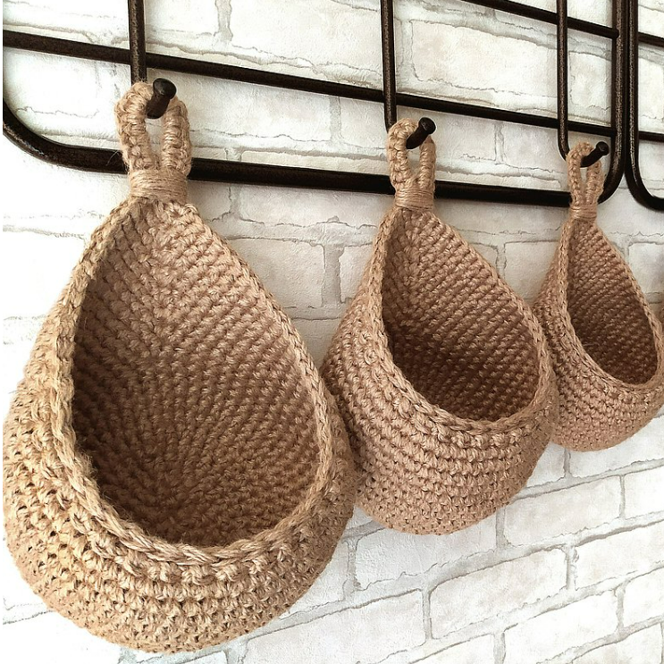 Cestini appesi da parete per frutta e verdura - - basket fruit basket home kitchen organizer - Concept Palermo