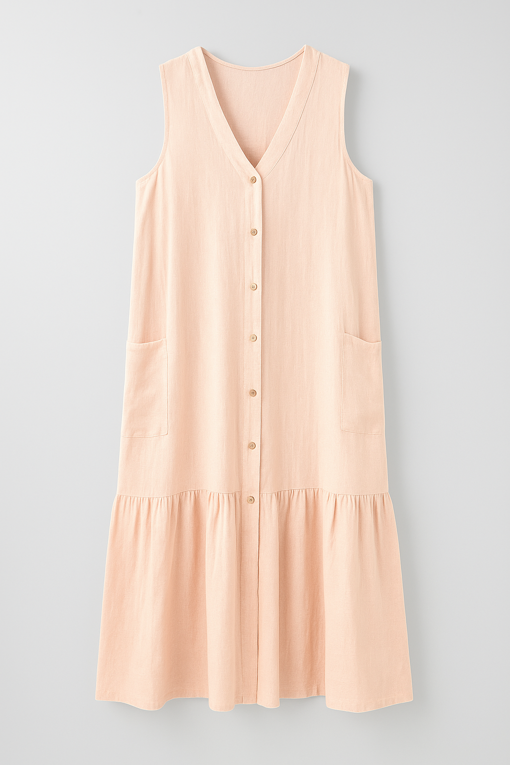 Royce | Abito da spiaggia senza maniche in tessuto fluido - Rosa - cute summer dress fashion fashion style: summer Frauen Kleider SUMMER summer dress - Concept Palermo