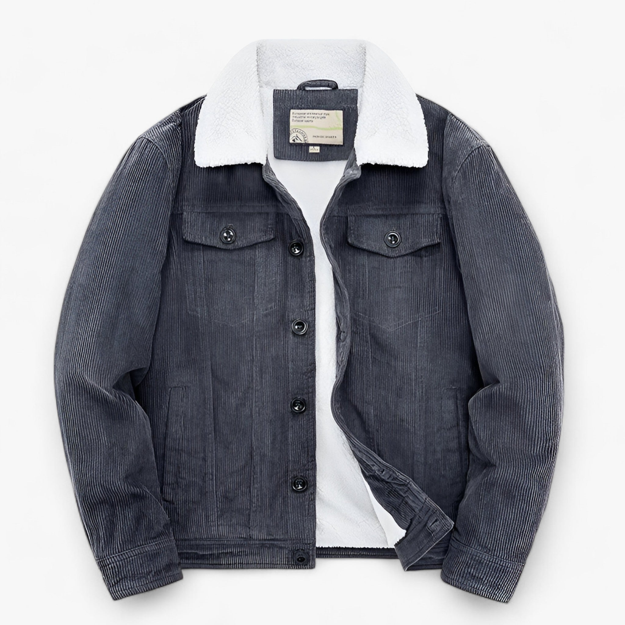 Ethan | Giacca da uomo in cotone - Il massimo del calore invernale - Grigio - Autumn And Winter Autumn/Winter jacket jacket for men Jackets & Coats Outerwear & Jackets winter winter jacket Winter jacket men - Concept Palermo