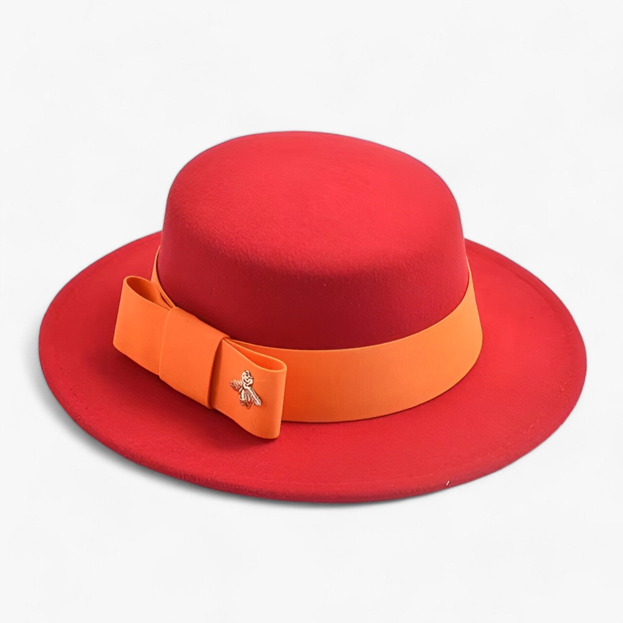 Ambra | Cappello Fedora da donna: elegante e alla moda per le occasioni formali - Rosso - beach hat bucket hats floppy hat Hat Hat for girls straw hat summer hat sun hat Sun Hats wide brim hat women hat - Concept Palermo
