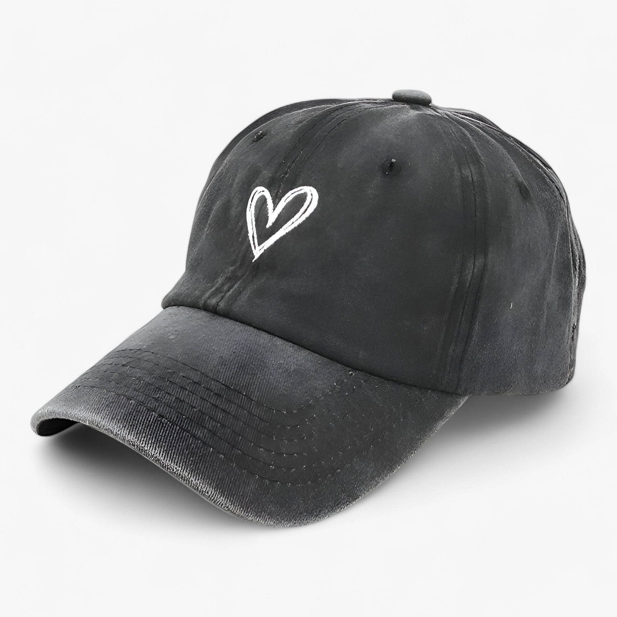 Kärlek | Cappellino da baseball regolabile - Charme retrò & Protezione solare - Nero - Adjustable Baseball caps Decorate OUTDOOR WOMEN - Concept Palermo