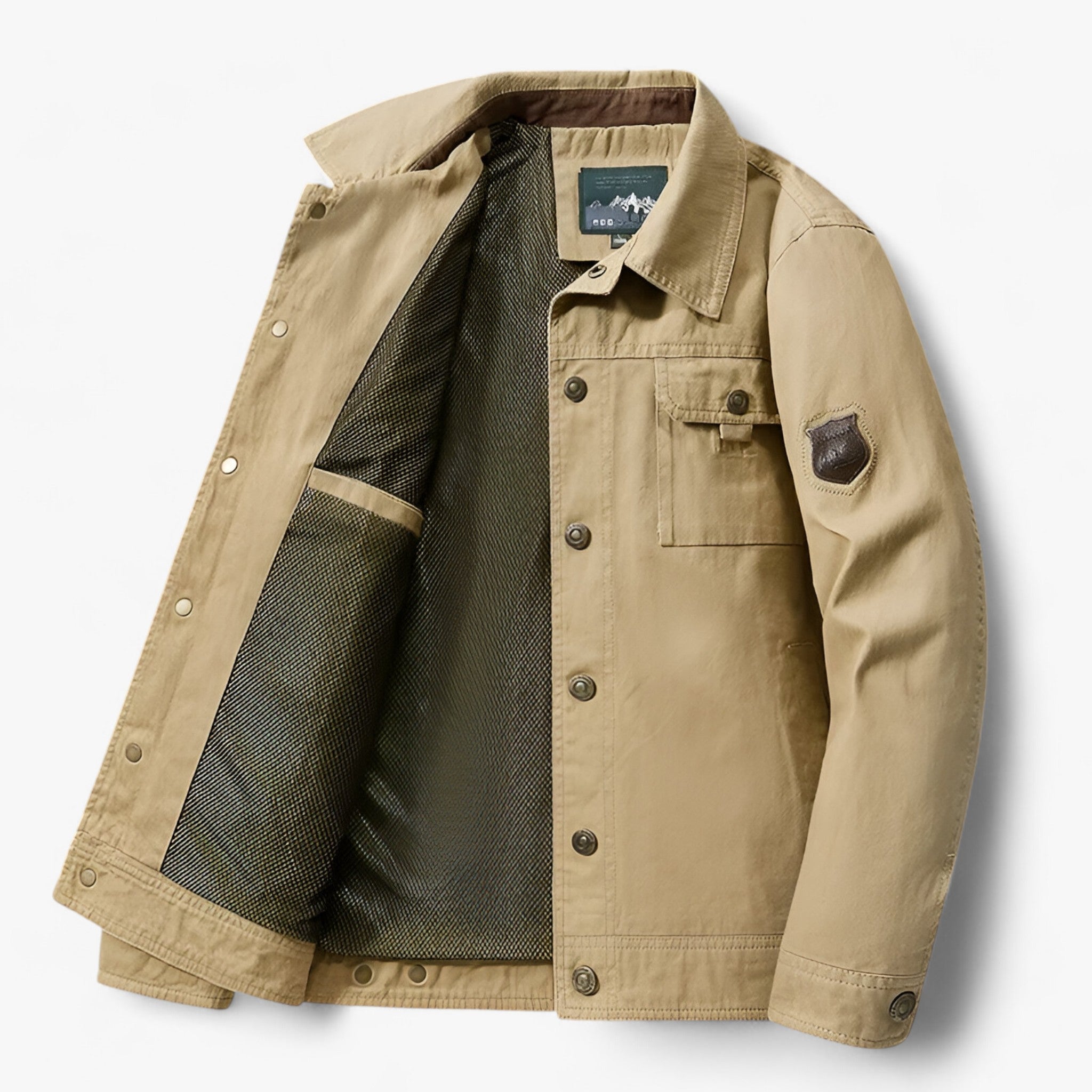 Maxwell | Herrebomberjakke - Comfort tattico - Cachi - jacket jacket for men Jackets & Coats Outerwear & Jackets winter jacket Winter jacket men - Concept Palermo
