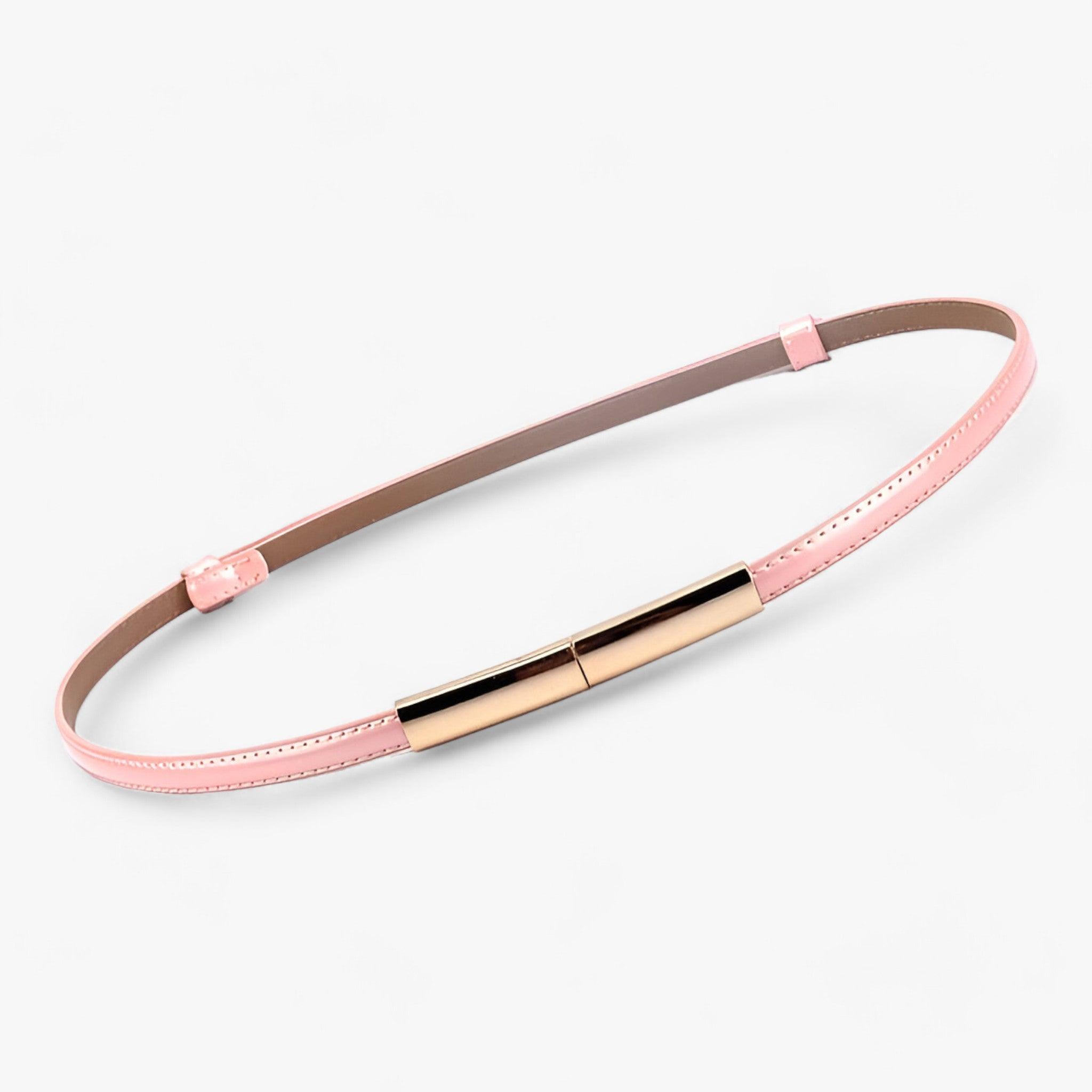 Dimitri | Cintura in Pelle Regolabile - Rosa 95cm - belts waist belt for women women belt genuin leather women belt round - Concept Palermo