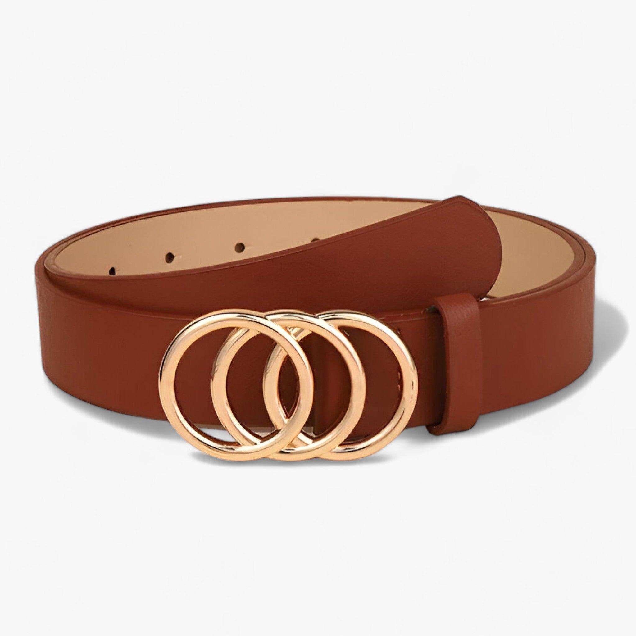 TRIO | Elegante cintura da donna, perfetta per ogni occasione - Caffè 103cm - Belts WOMEN - Concept Palermo