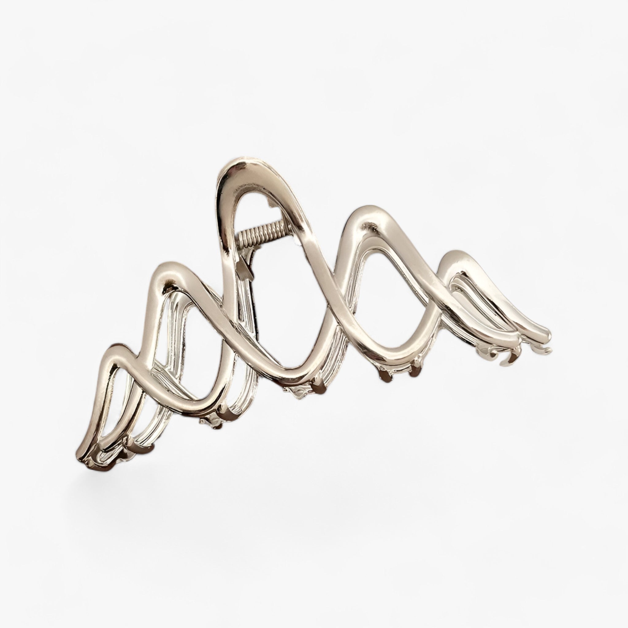 ELEGANTE | Fermaglio per capelli geometrico - Eleganza per il tuo look da parrucchiere - Argento - hair clips WOMEN - Concept Palermo