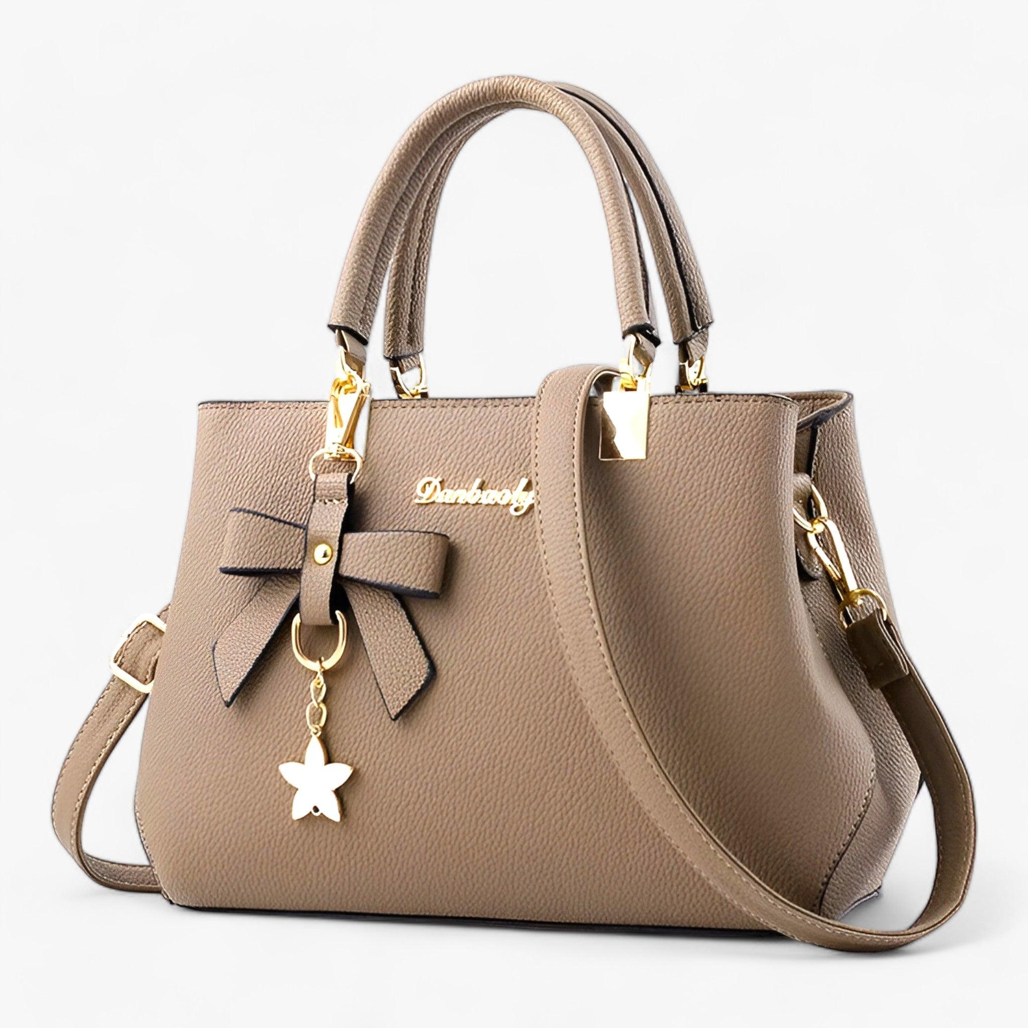 FLORINA | Borsa a tracolla - Perfetta per le donne in carriera e per l'uso quotidiano - Cachi 28cmx11cmx19cm - woman women women bag women bags Womens - Concept Palermo