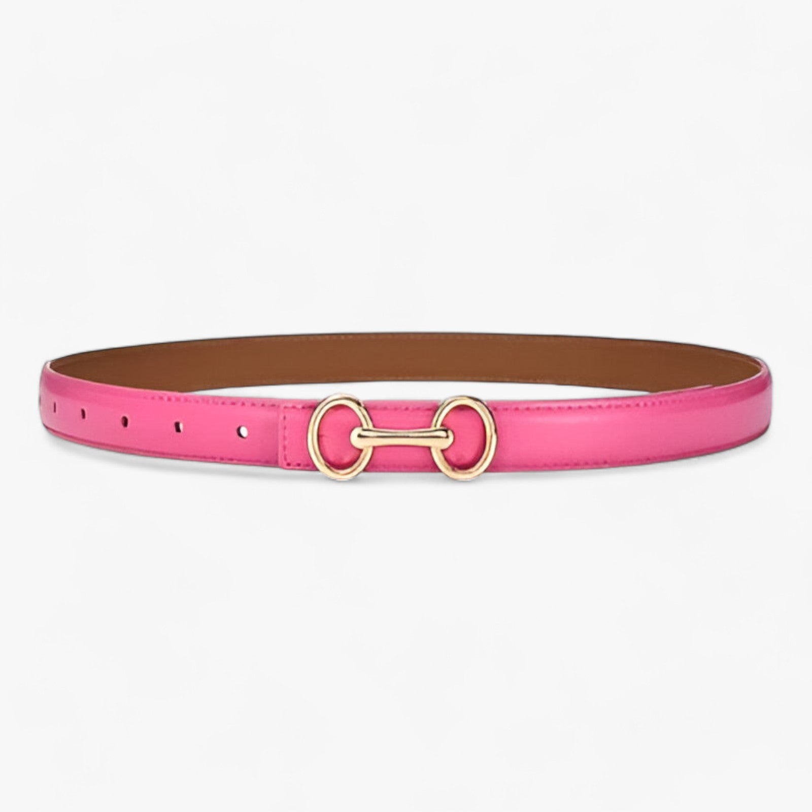 Voll | Cintura in pelle elegante e versatile per ogni occasione - Rosa - 2.4cm ADULT Belts cowskin fashion Mainland China Solid WOMEN Zhejiang - Concept Palermo