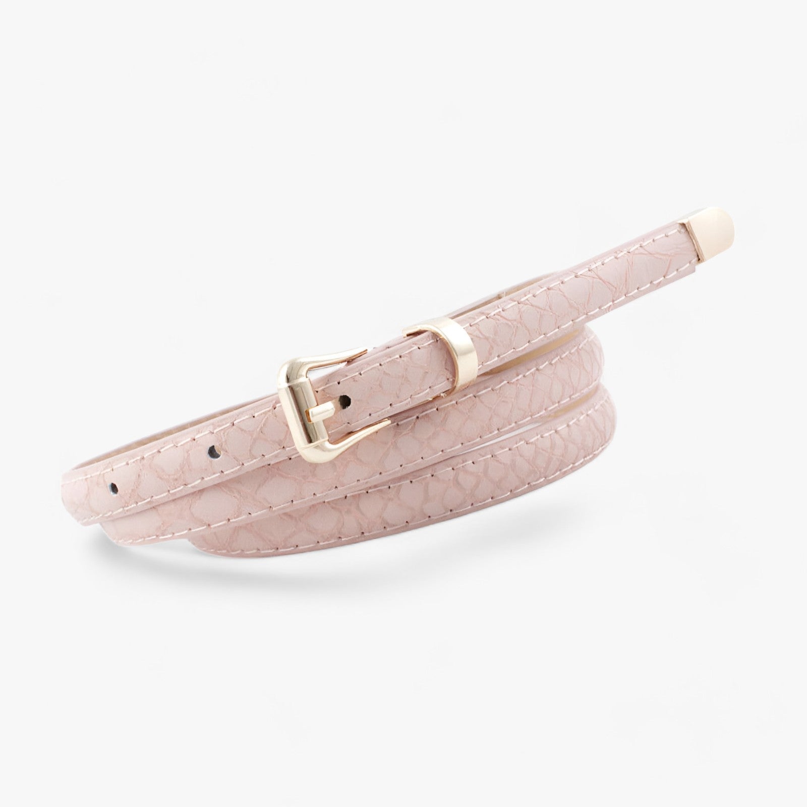 Cintura elegante da donna in motivo serpente – Stilosa e alla moda - Rosa - 1.1cm ADULT Alloy Belts Casual Home Mainland China Party PU Solid Wholesale WOMEN Workplace - Concept Palermo