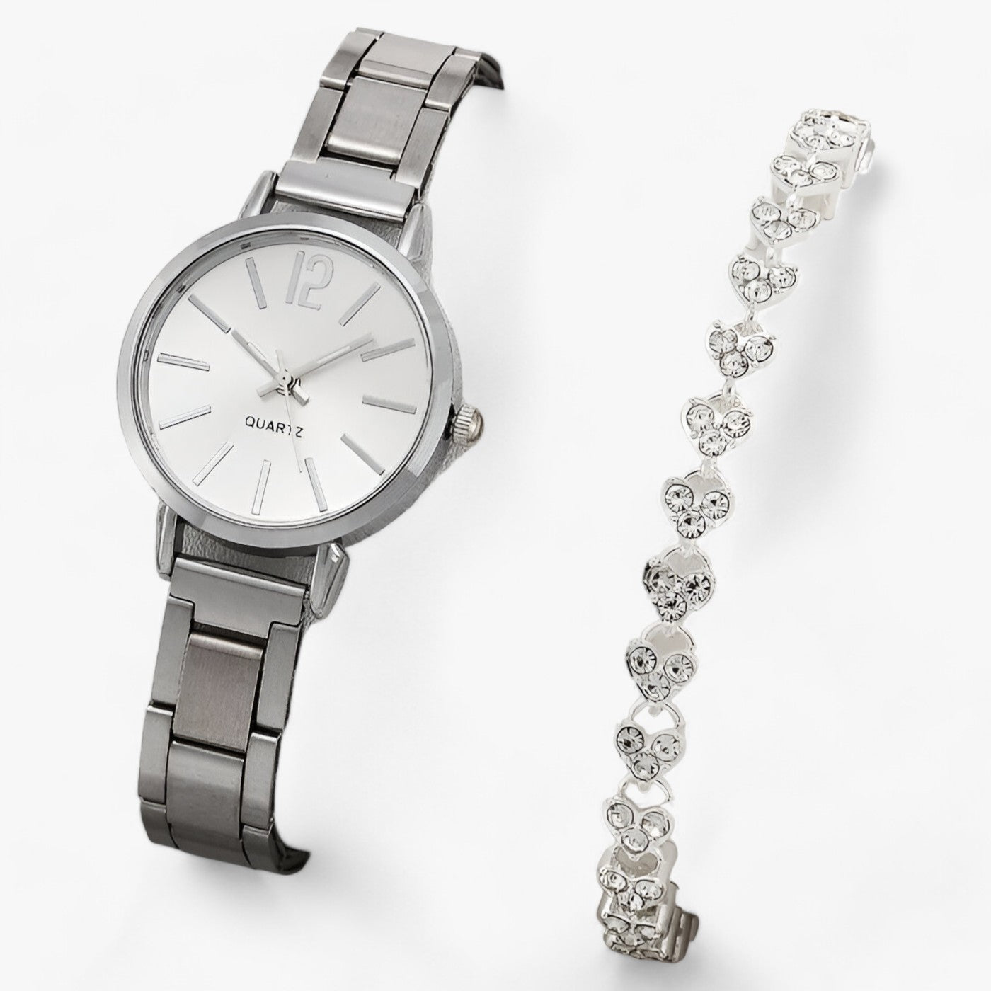 ELOISE | Orologio in lega digitale - Design elegante per un'eleganza senza tempo - Set argento 2 - - Concept Palermo
