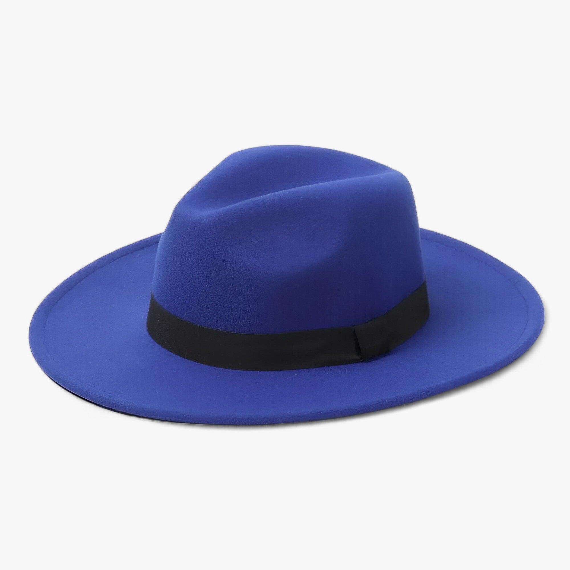 Alexis | Cappello fedora vintage unisex in lana - Stile intramontabile per il clima fresco - Blu zaffiro - Hat sun hat WOMEN - Concept Palermo