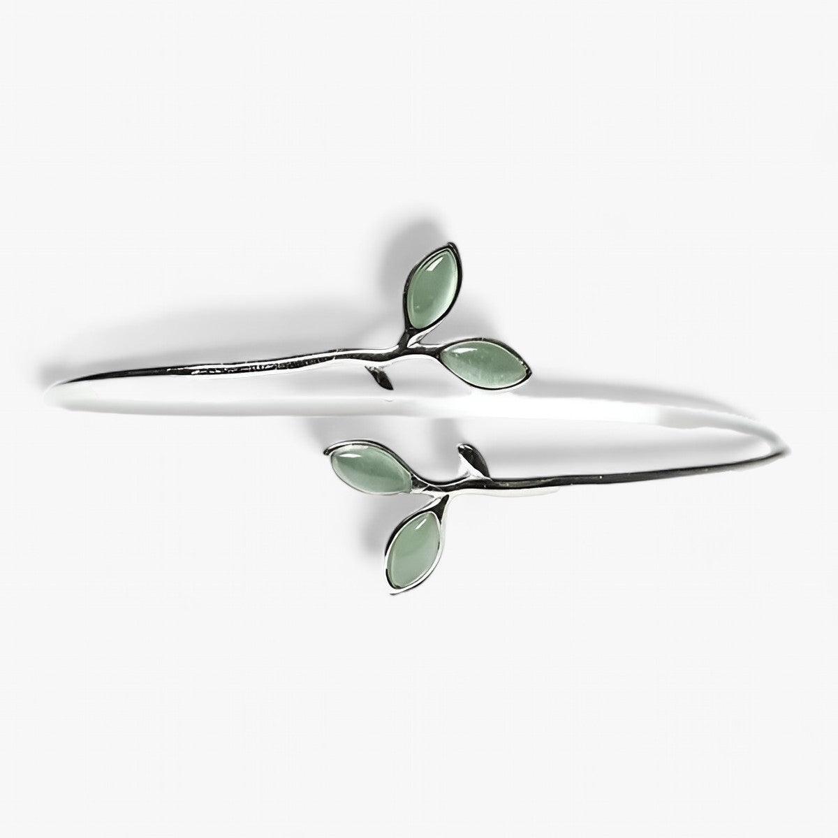 Bracciale Jade | Migliora il tuo look con la delicata eleganza delle foglie - Verde - - Concept Palermo