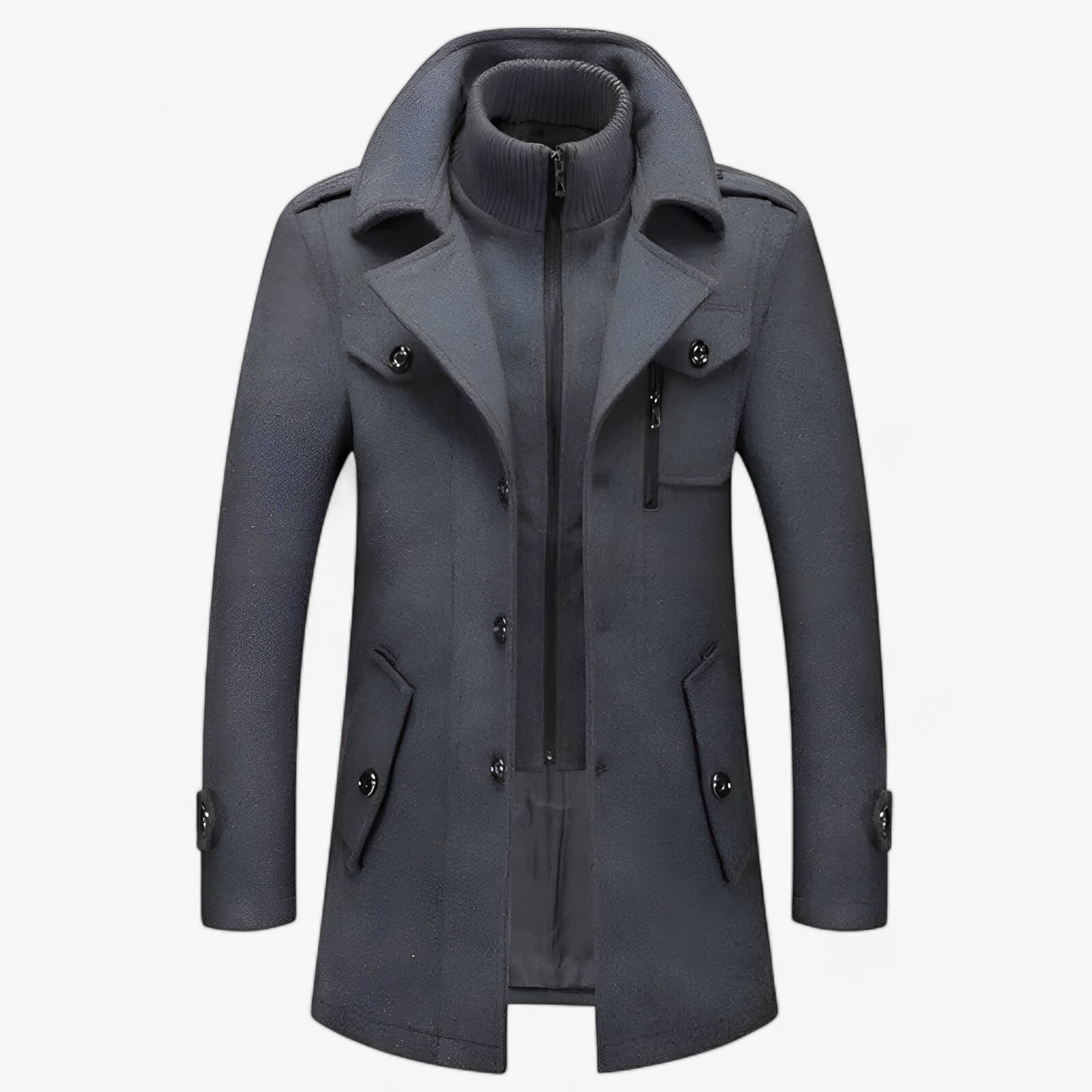 Grant | Giacca a vento lunga - Protettiva ed elegante - Grigio - jacket for men Jackets & Coats winter jacket Winter jacket men - Concept Palermo