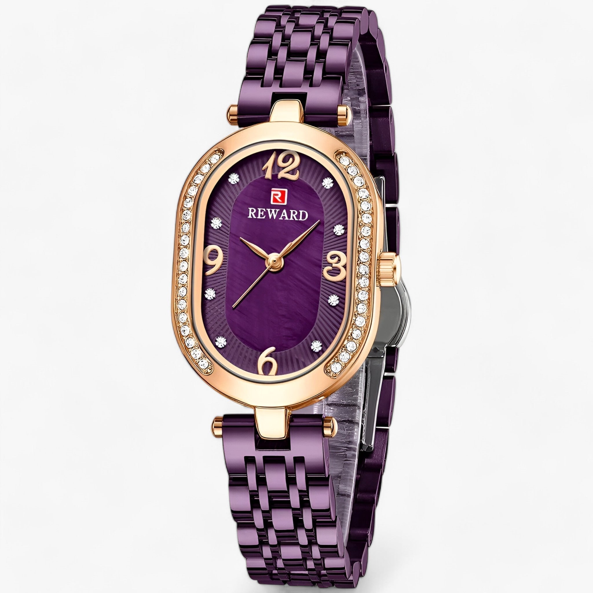 GISELA | Orologio in Quarzo Elegante - Un Perfetto Mix di Stile e Funzionalità Quotidiana - Oro viola - female watch ladies watch lady watch Smart Watches Smartwatch smrtwatch watch watch for women watches women women watch Wristwatch - Concept Palermo