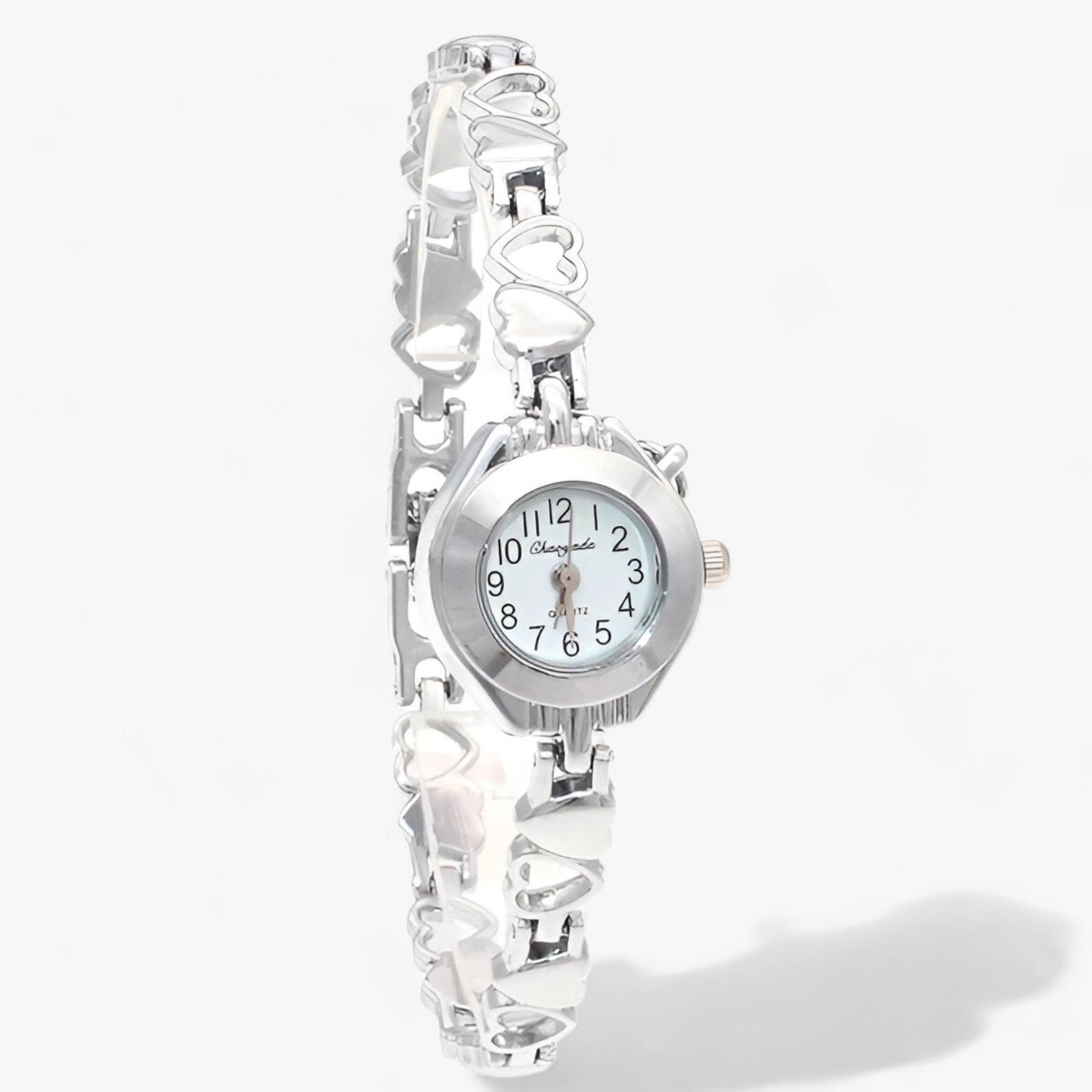 EVELYN | Orologio da polso da donna - Un segnatempo elegante e affidabile - Viso bianco argento - watches Women wrist watches for women - Concept Palermo