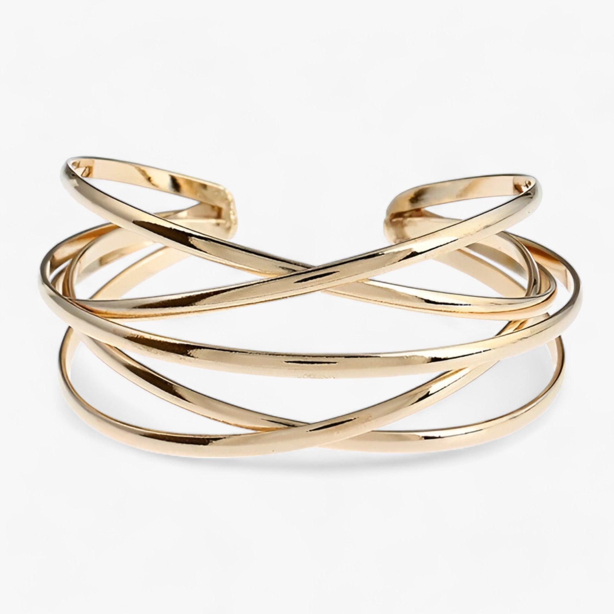 Amara | Bangles - Eleganti e regolabili - Oro - ALLOY Cuff Bracelet fashion Geometric Mainland China TRENDY Women Zinc alloy - Concept Palermo