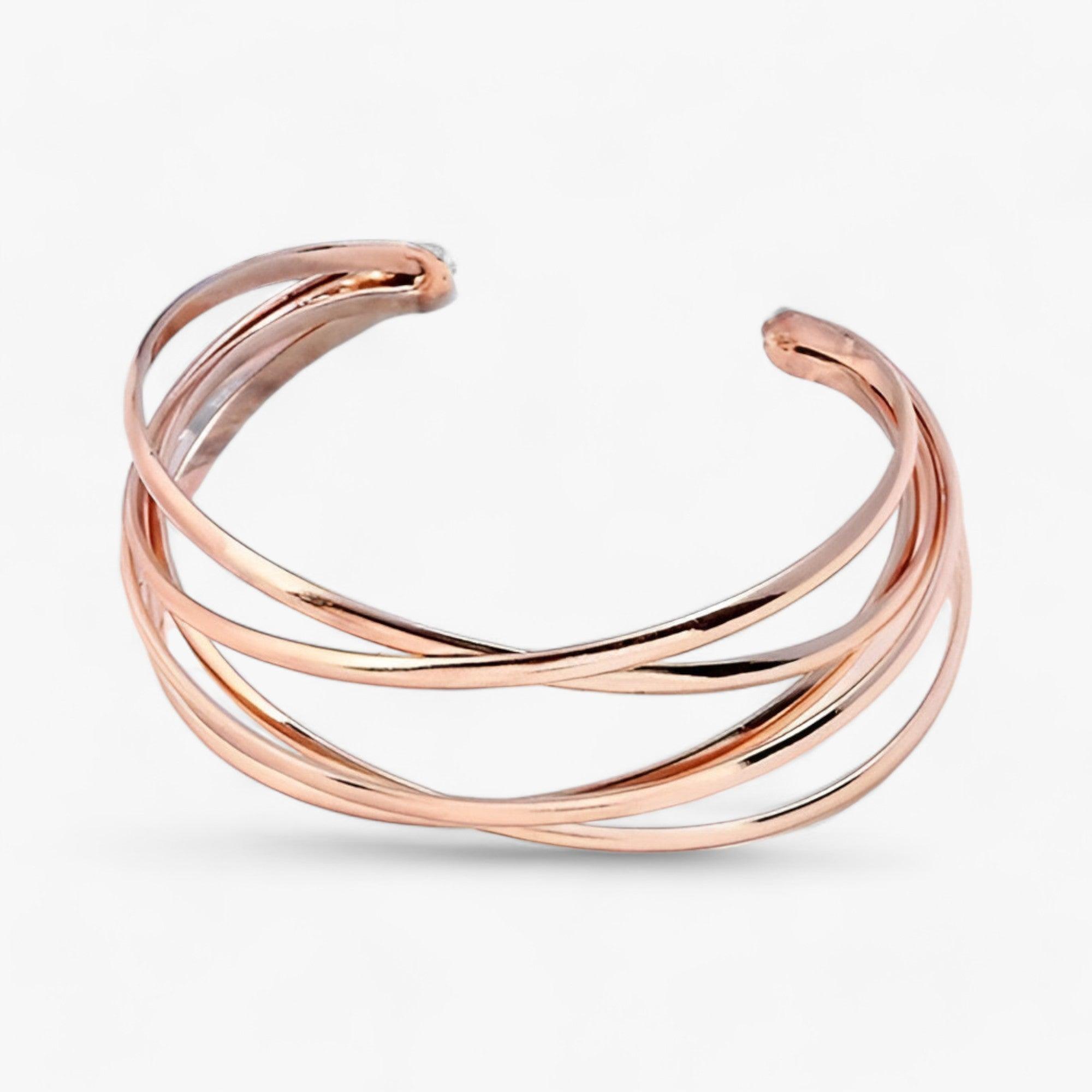 Amara | Bangles - Eleganti e regolabili - Oro rosa - ALLOY Cuff Bracelet fashion Geometric Mainland China TRENDY Women Zinc alloy - Concept Palermo
