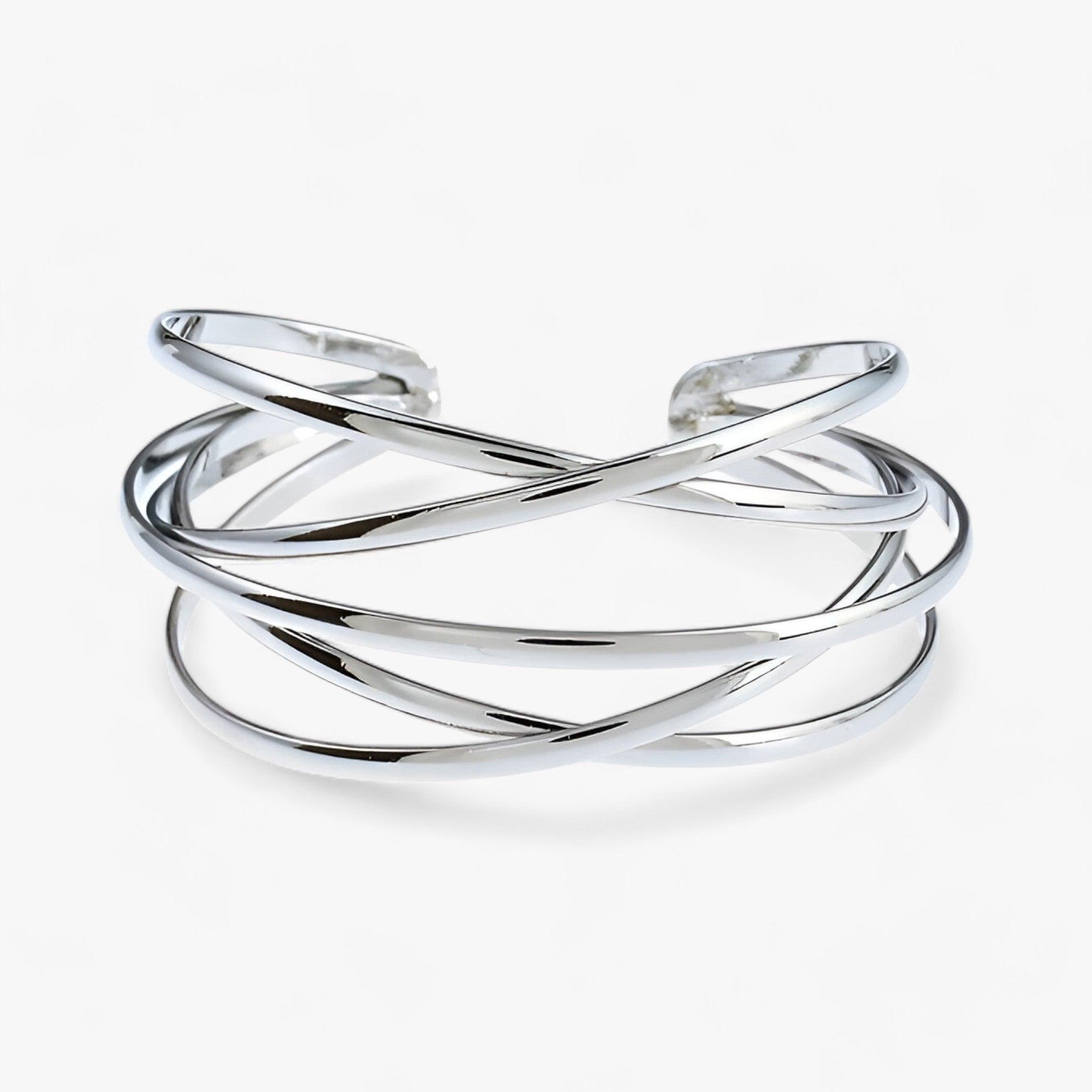 Amara | Bangles - Eleganti e regolabili - Argento - ALLOY Cuff Bracelet fashion Geometric Mainland China TRENDY Women Zinc alloy - Concept Palermo