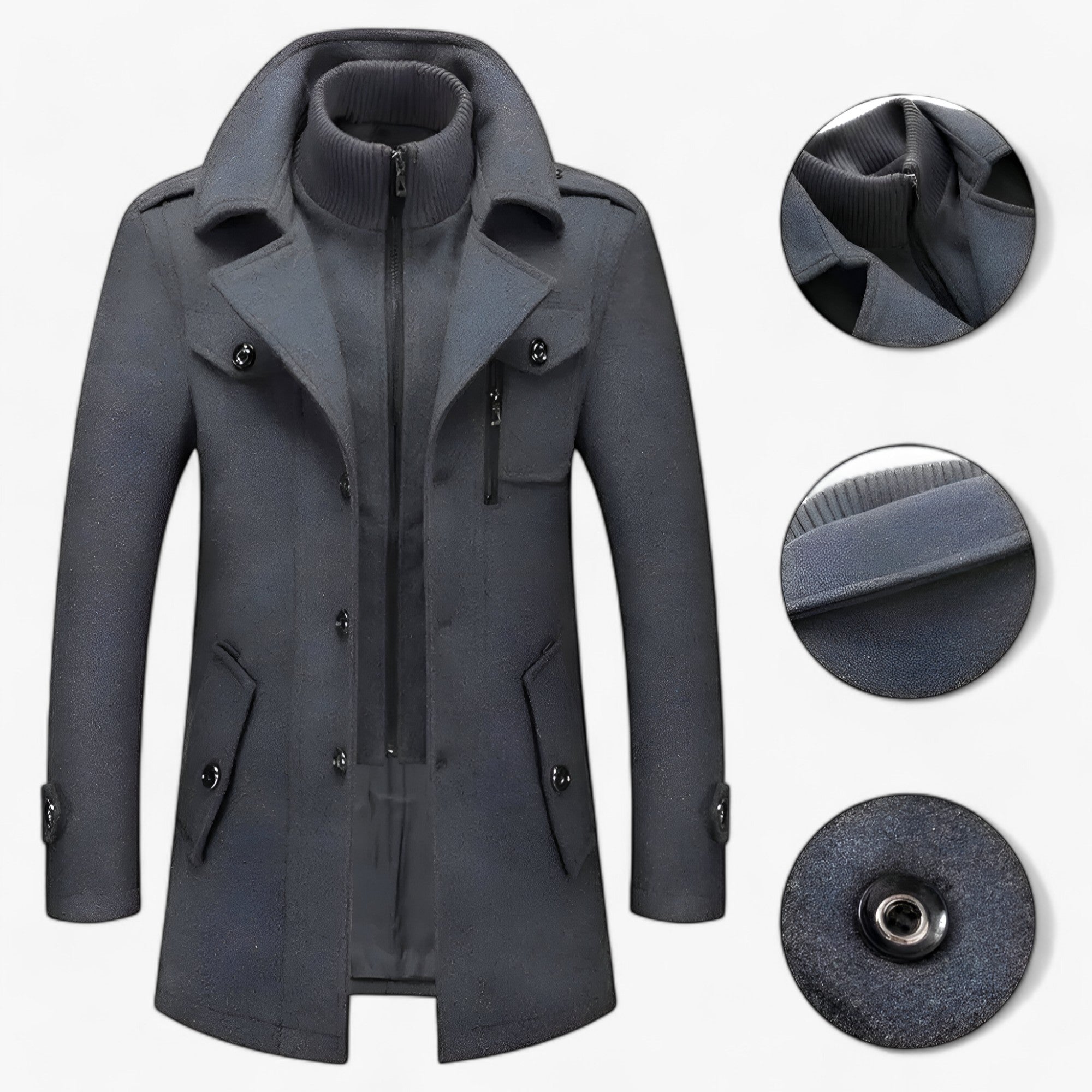 Grant | Giacca a vento lunga - Protettiva ed elegante - - jacket for men Jackets & Coats winter jacket Winter jacket men - Concept Palermo