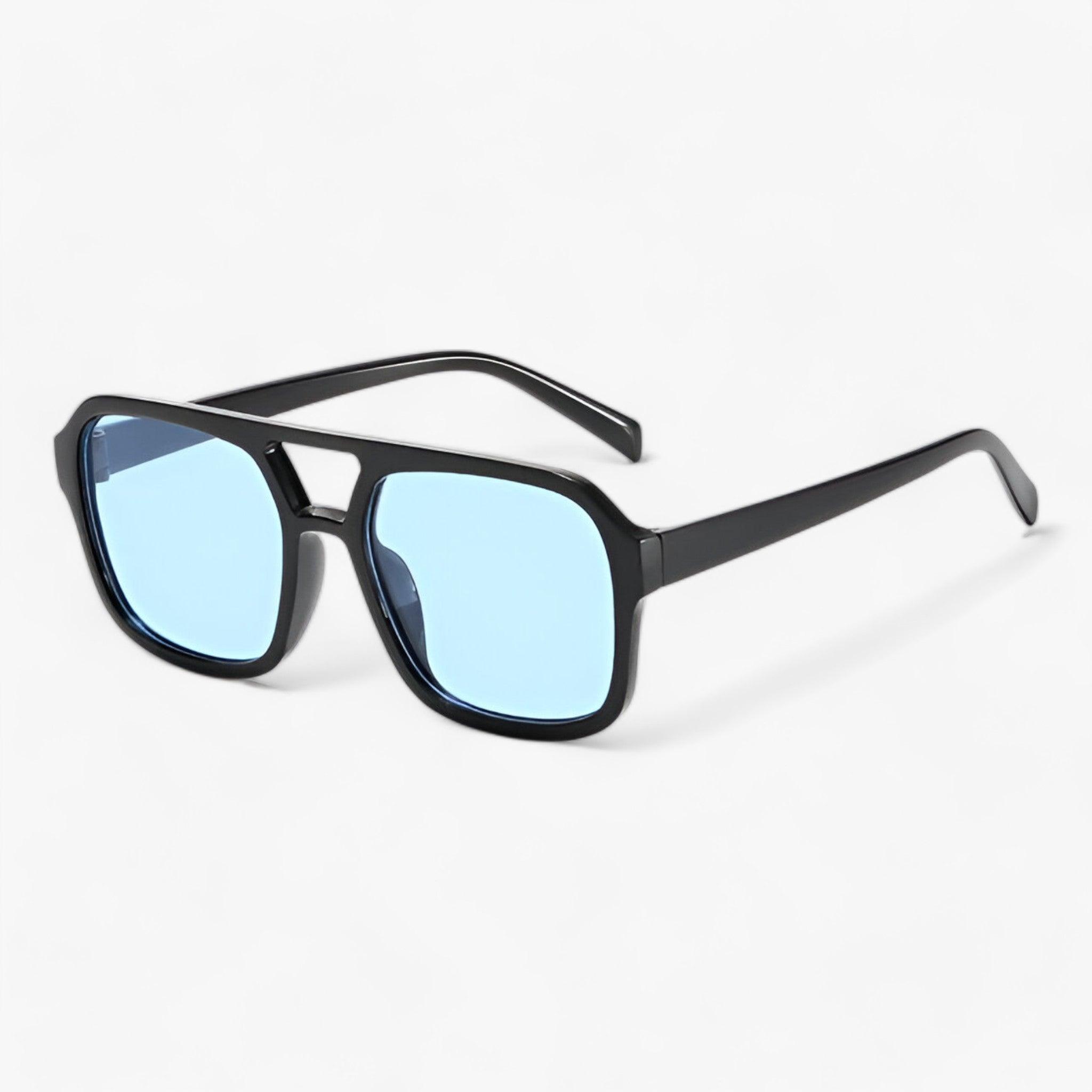 ICONIC | Occhiali da sole vintage quadrati: protezione per gli occhi elegante per tutte le occasioni - Blu argento - Acrylic ADULT DLIDW EYEWEAR Mainland China Polycarbonate SQUARE Sunglasses UV400 WOMEN - Concept Palermo