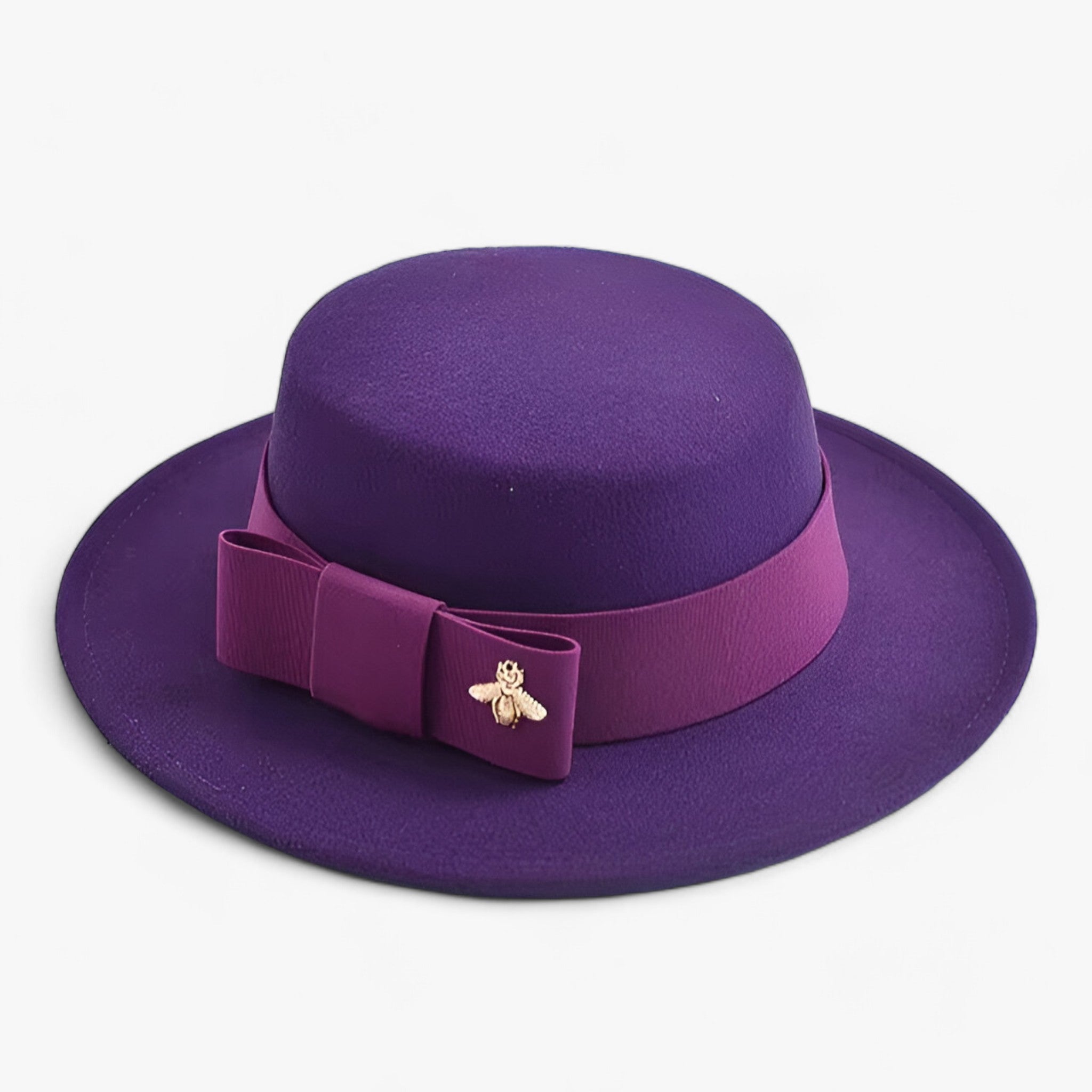 Ambra | Cappello Fedora da donna: elegante e alla moda per le occasioni formali - Viola - beach hat bucket hats floppy hat Hat Hat for girls straw hat summer hat sun hat Sun Hats wide brim hat women hat - Concept Palermo