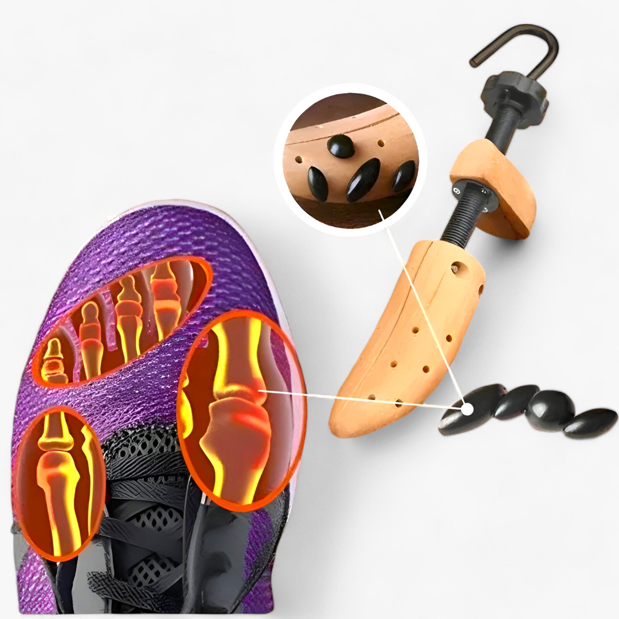 Allargascarpe - Allargascarpe regolabile - Adatta comodamente le tue scarpe - - shoe shapers shoes shoes tools - Concept Palermo