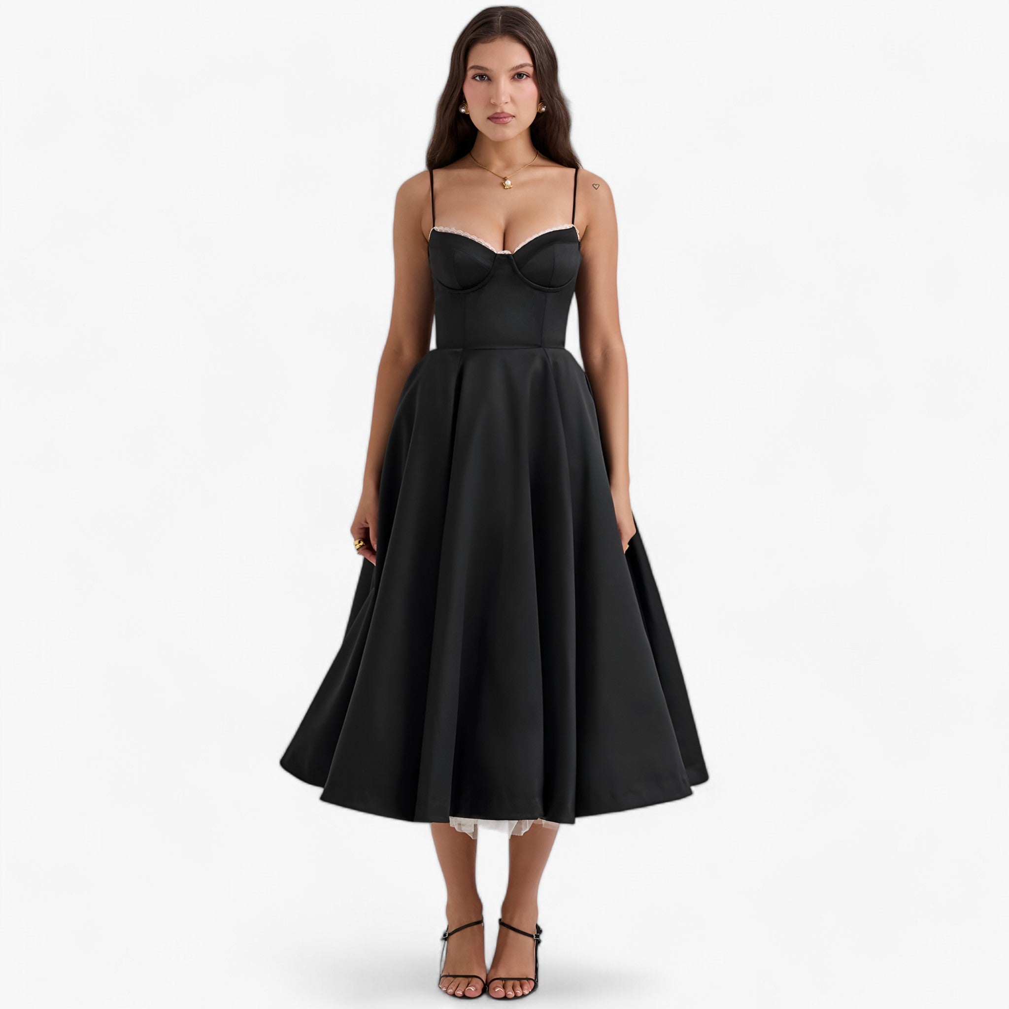 Audrey-abito - eleganza e comfort per ogni occasione - Nero - Dresses women - Concept Palermo