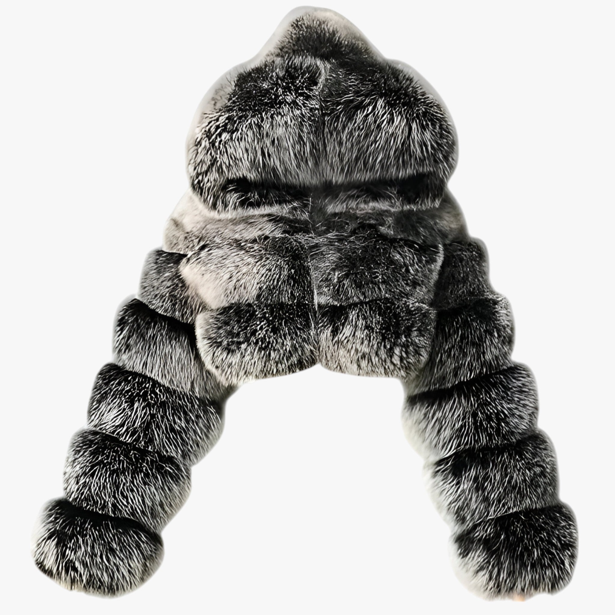 Adele | Giacca morbida in pelliccia sintetica - Calore e eleganza lussuosi - Grigio Argento - faux fur jacket for her fur jacket Jackets & Coats snow jacket winter winter jacket - Concept Palermo