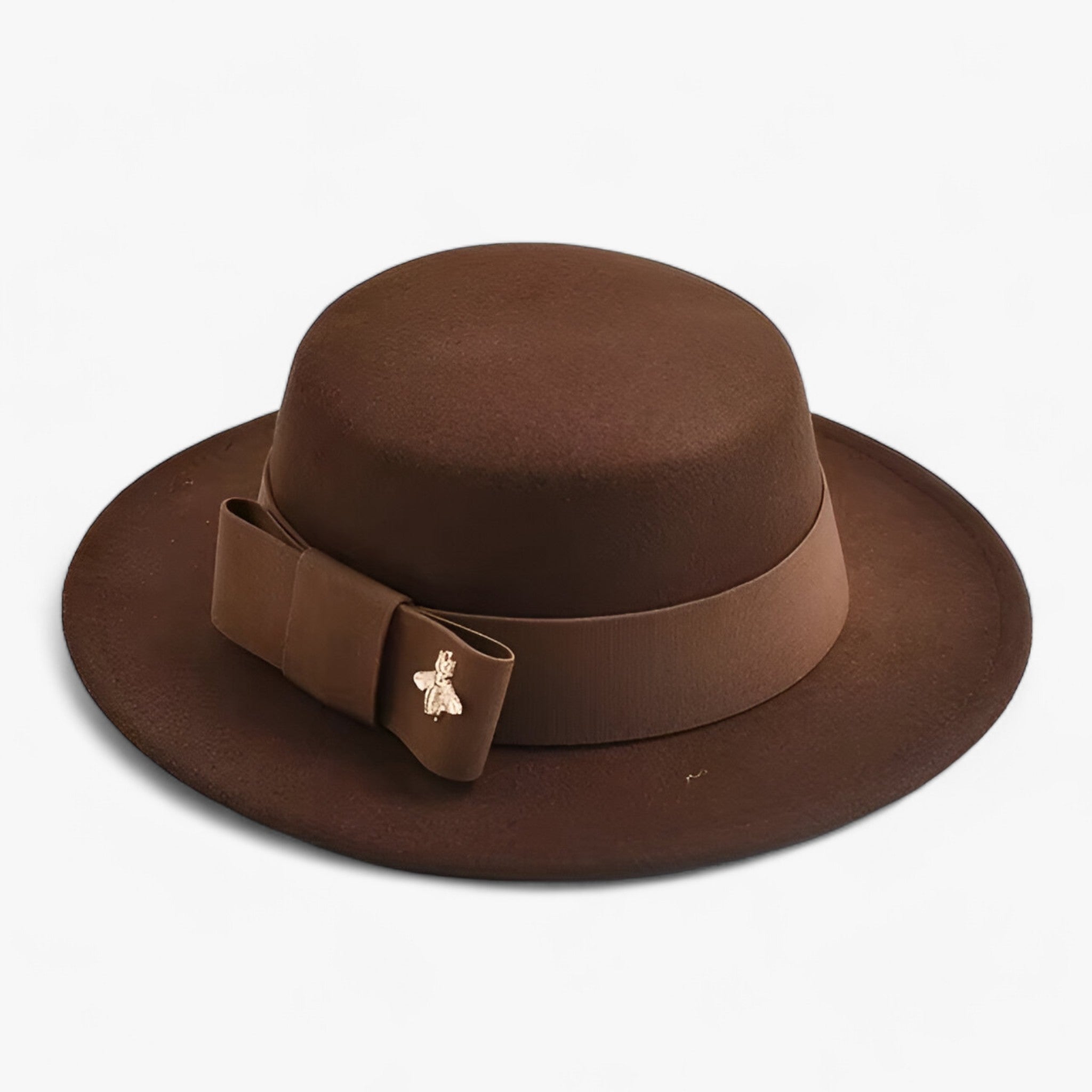 Ambra | Cappello Fedora da donna: elegante e alla moda per le occasioni formali - Caffè - beach hat bucket hats floppy hat Hat Hat for girls straw hat summer hat sun hat Sun Hats wide brim hat women hat - Concept Palermo