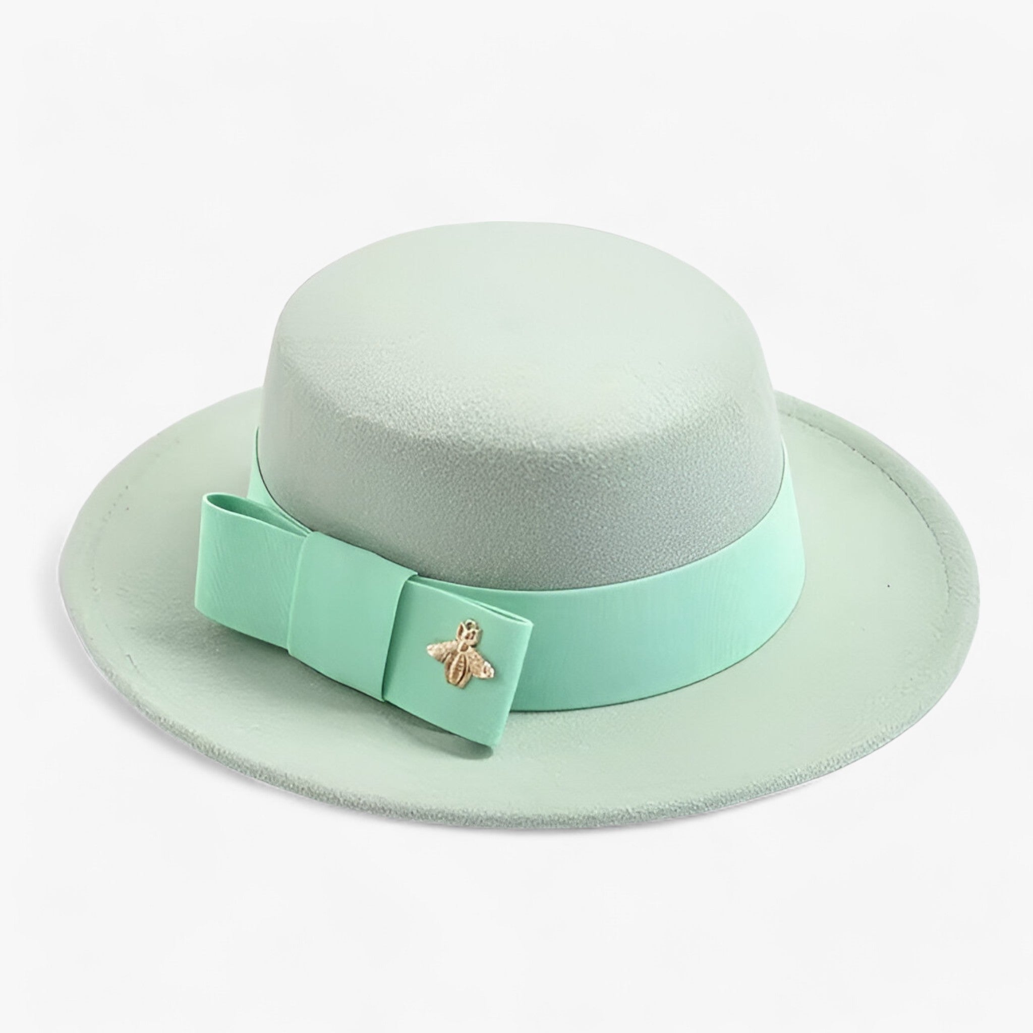 Ambra | Cappello Fedora da donna: elegante e alla moda per le occasioni formali - Verde menta - beach hat bucket hats floppy hat Hat Hat for girls straw hat summer hat sun hat Sun Hats wide brim hat women hat - Concept Palermo