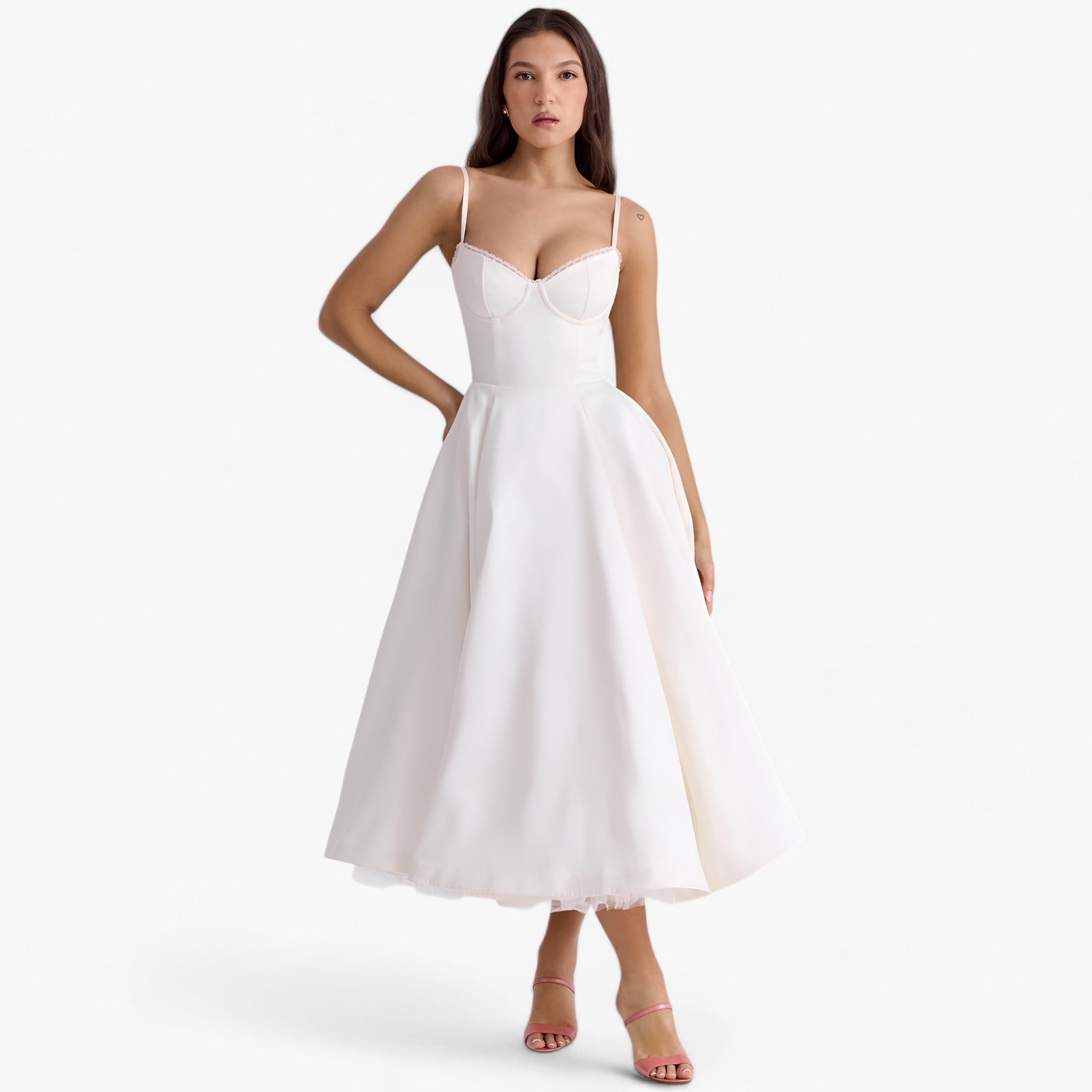 Audrey-abito - eleganza e comfort per ogni occasione - Bianco - Dresses women - Concept Palermo