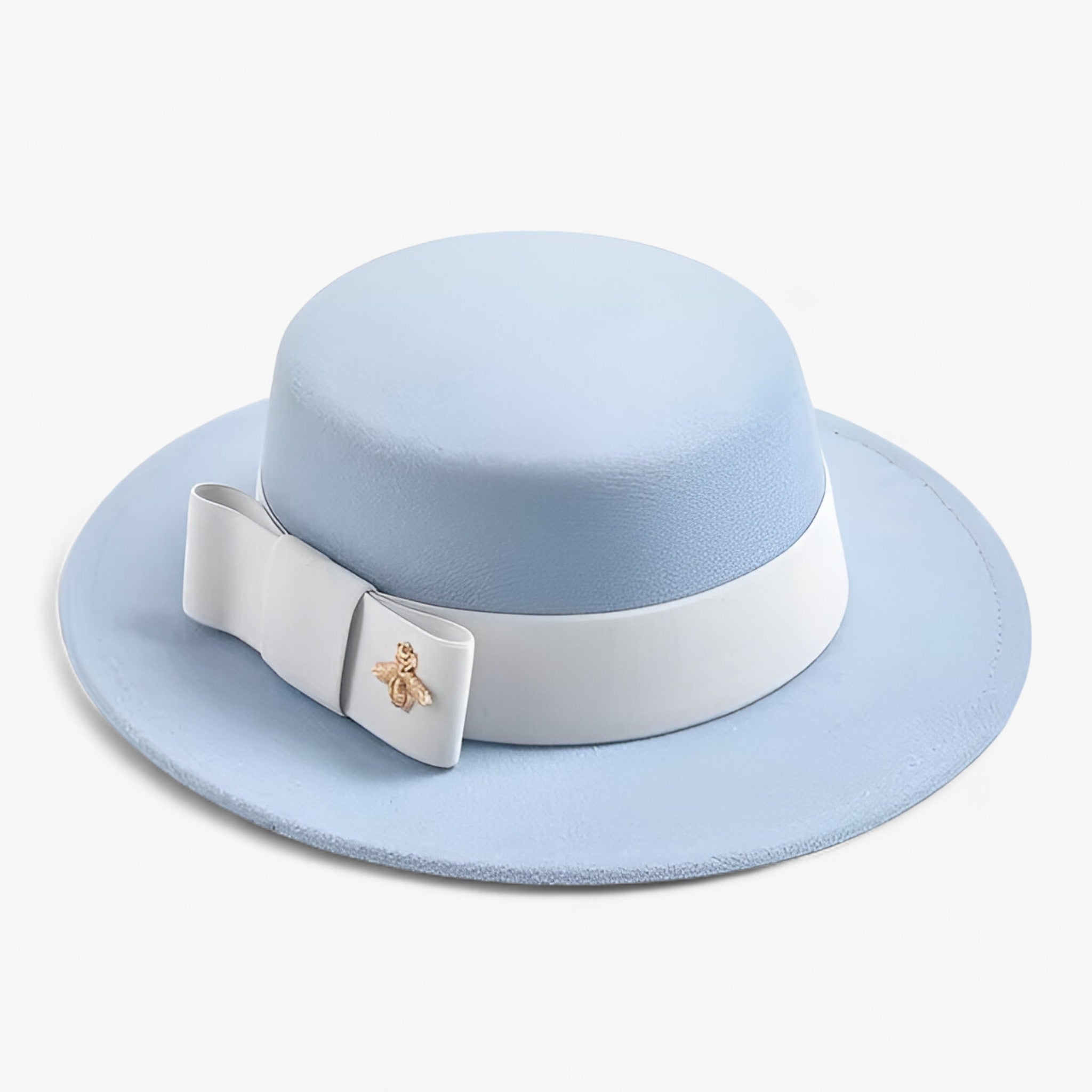 Ambra | Cappello Fedora da donna: elegante e alla moda per le occasioni formali - Azzurro cielo01 - beach hat bucket hats floppy hat Hat Hat for girls straw hat summer hat sun hat Sun Hats wide brim hat women hat - Concept Palermo