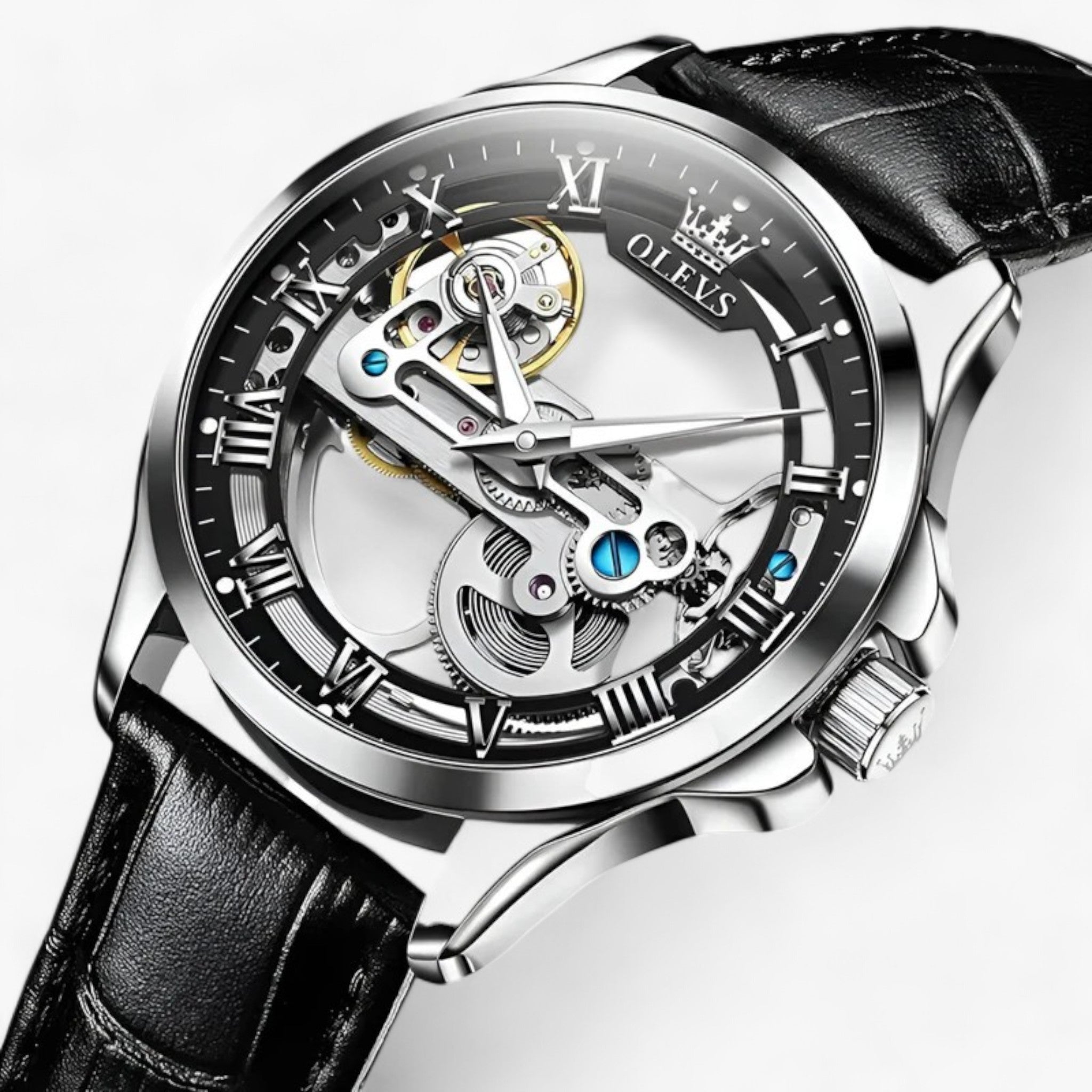 Regal | Orologio automatico di lusso - Precisione ed eleganza per gli uomini - Argento Nero - men - Concept Palermo