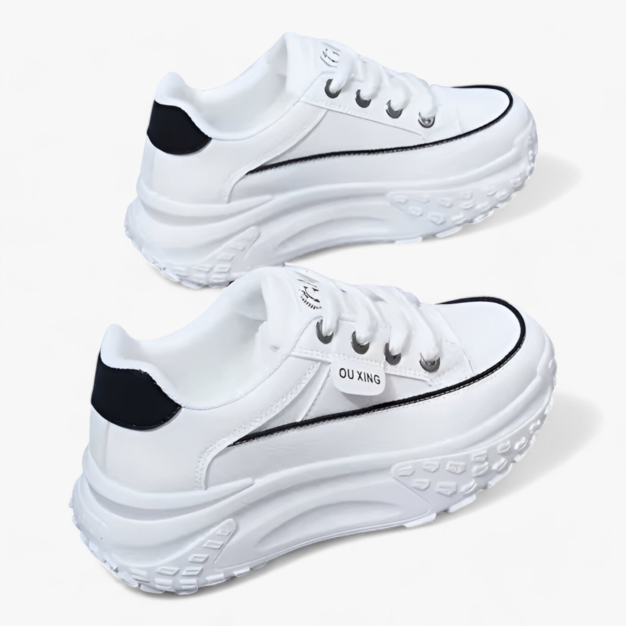 Ava | Sneakers Retro con Piattaforma - Eleganza Versatile per uno Stile Unico - Bianco - shoes Shoes women - Concept Palermo