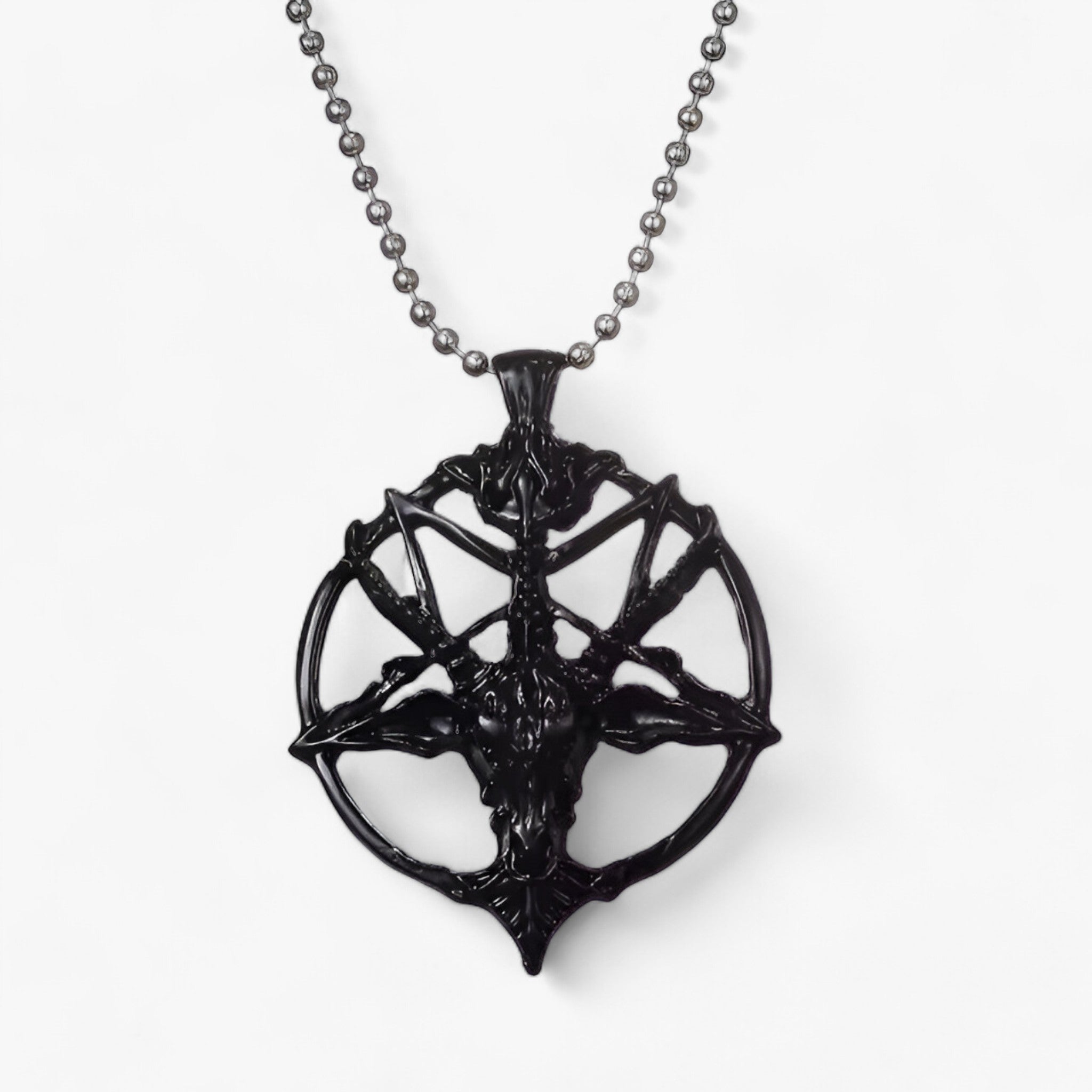 Collana con ciondolo a pentagramma - fascino vintage - Nero 50cm - necklace for men NECKLACES Pendant Necklaces - Concept Palermo