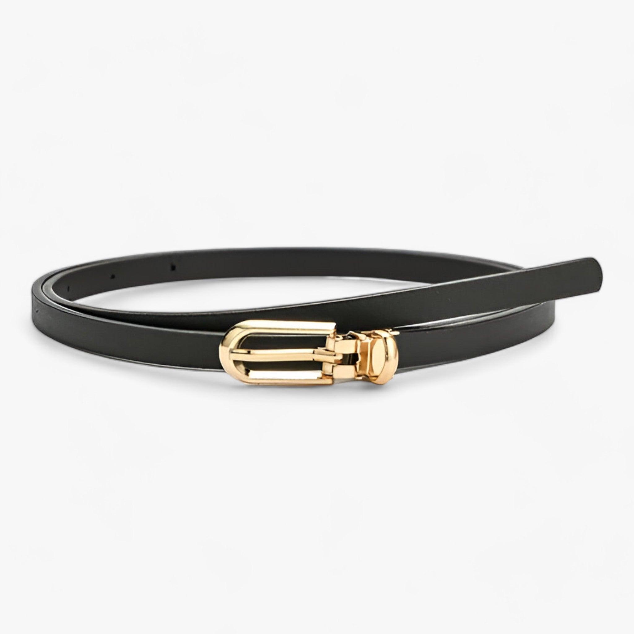 VIVACE | Cintura sottile: accessorio alla moda versatile - Nero 105CM - 1 ADULT Belts China (mainland) fashion Faux Leather Mainland China ny14 PU Solid WOMEN Zhejiang - Concept Palermo