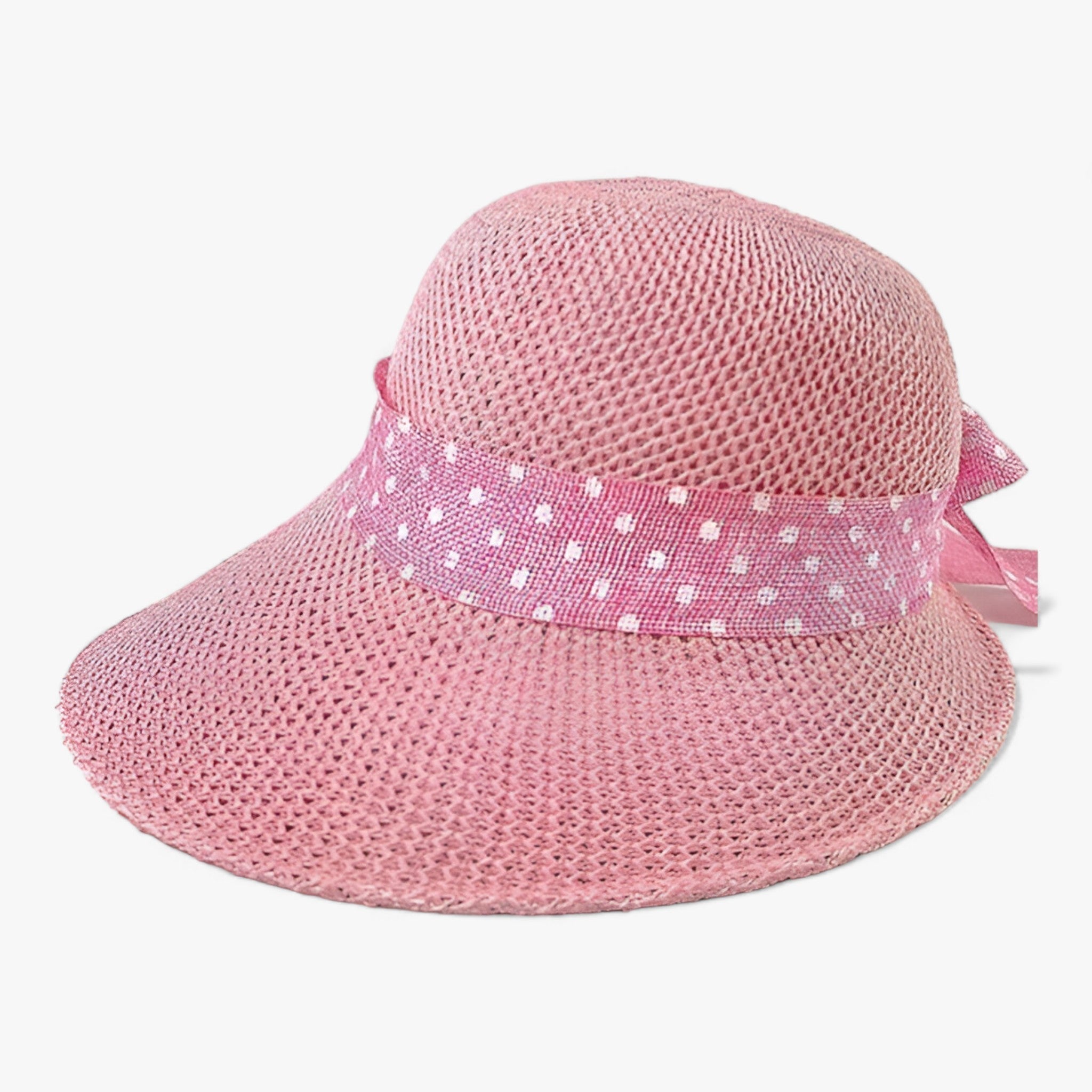 BELLE | Cappello da sole a tesa larga - Elegante protezione UV - Rosa - ADULT CASUAL Solid Spring and Summer Sun Hats Sun Protection WOMEN - Concept Palermo