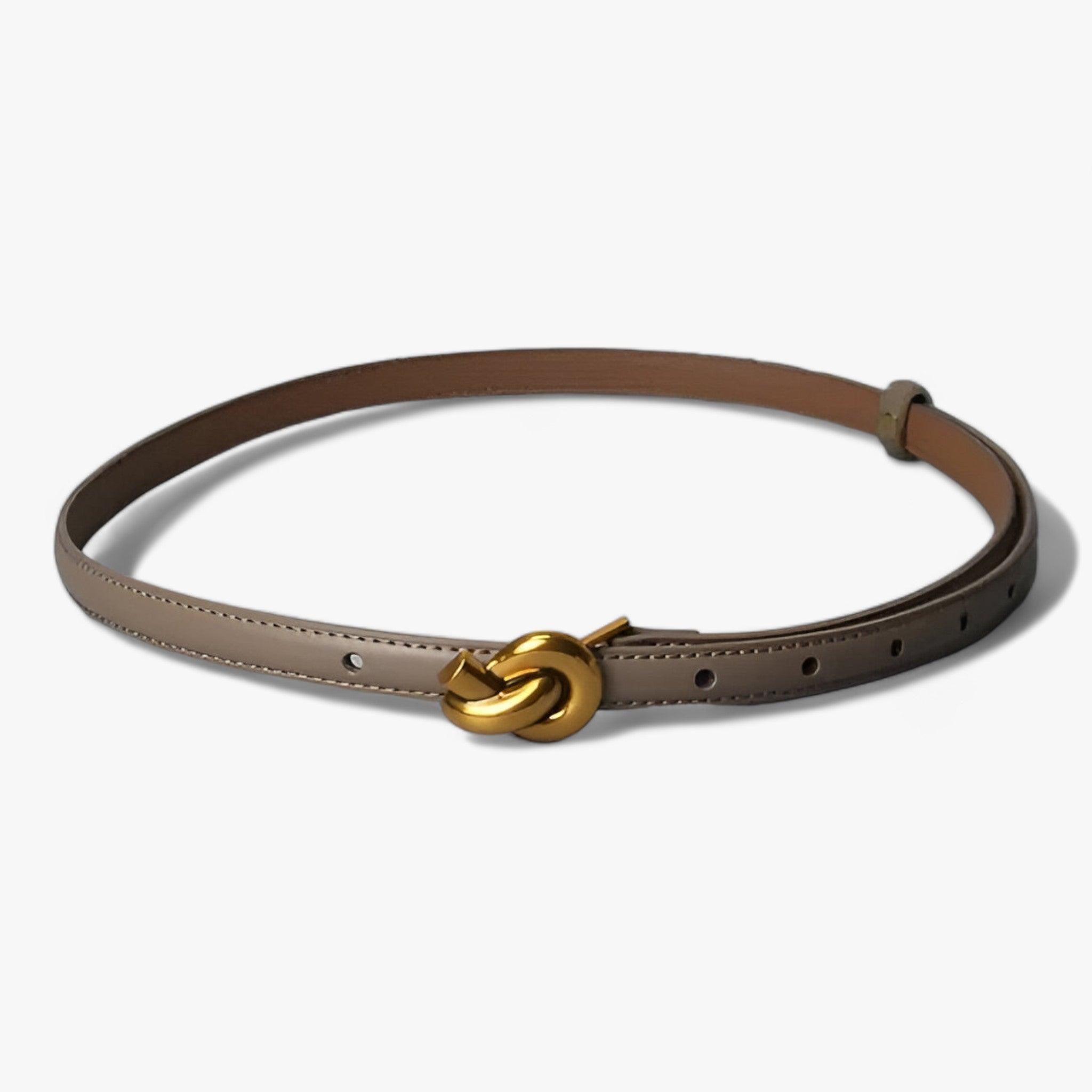 ELEGANZA | Cintura in pelle: essenziale per chi è attento alla moda - Grigio 105CM - 018 1.5cm 2cm ADULT Belts China (mainland) fashion Guangdong Mainland China Solid Split Leather WOMEN - Concept Palermo