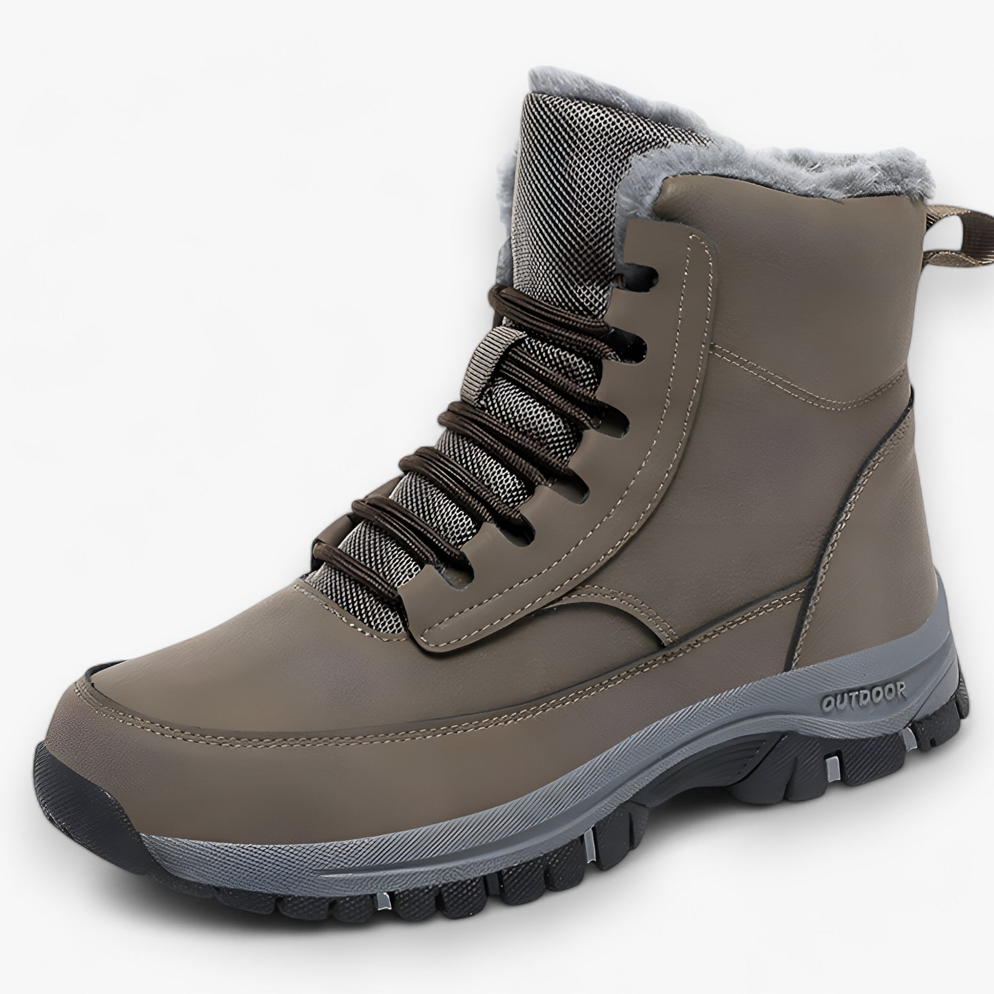 Logan | Stivali invernali da uomo - Impermeabili e caldi per uso all'aperto - Khaki - BOOTS Boots men Rainboots - Concept Palermo
