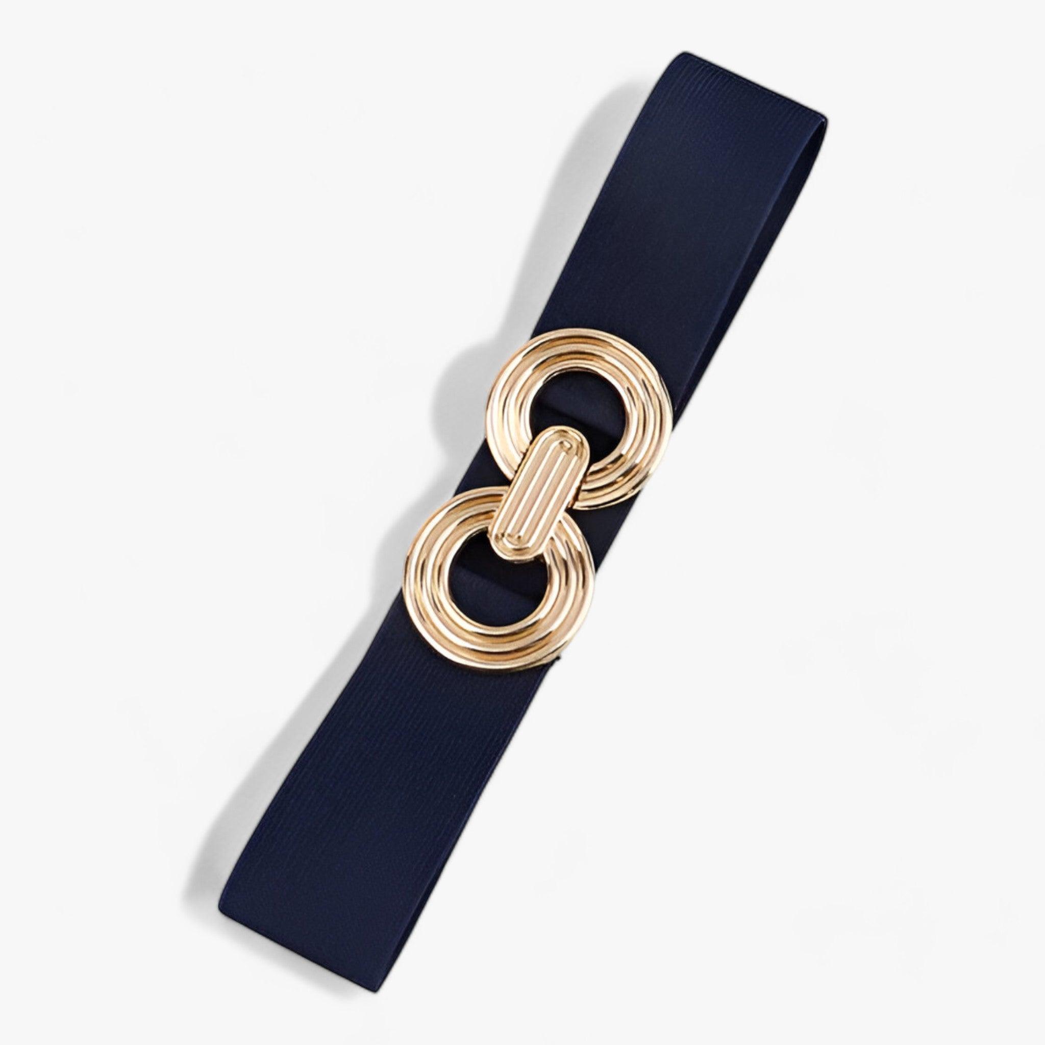 Chic | Elastico in vita - Perfetto per le feste e l'uso quotidiano - Blu marino - ADULT Belts China (mainland) fashion Geometric Polyester WOMEN women belts - Concept Palermo