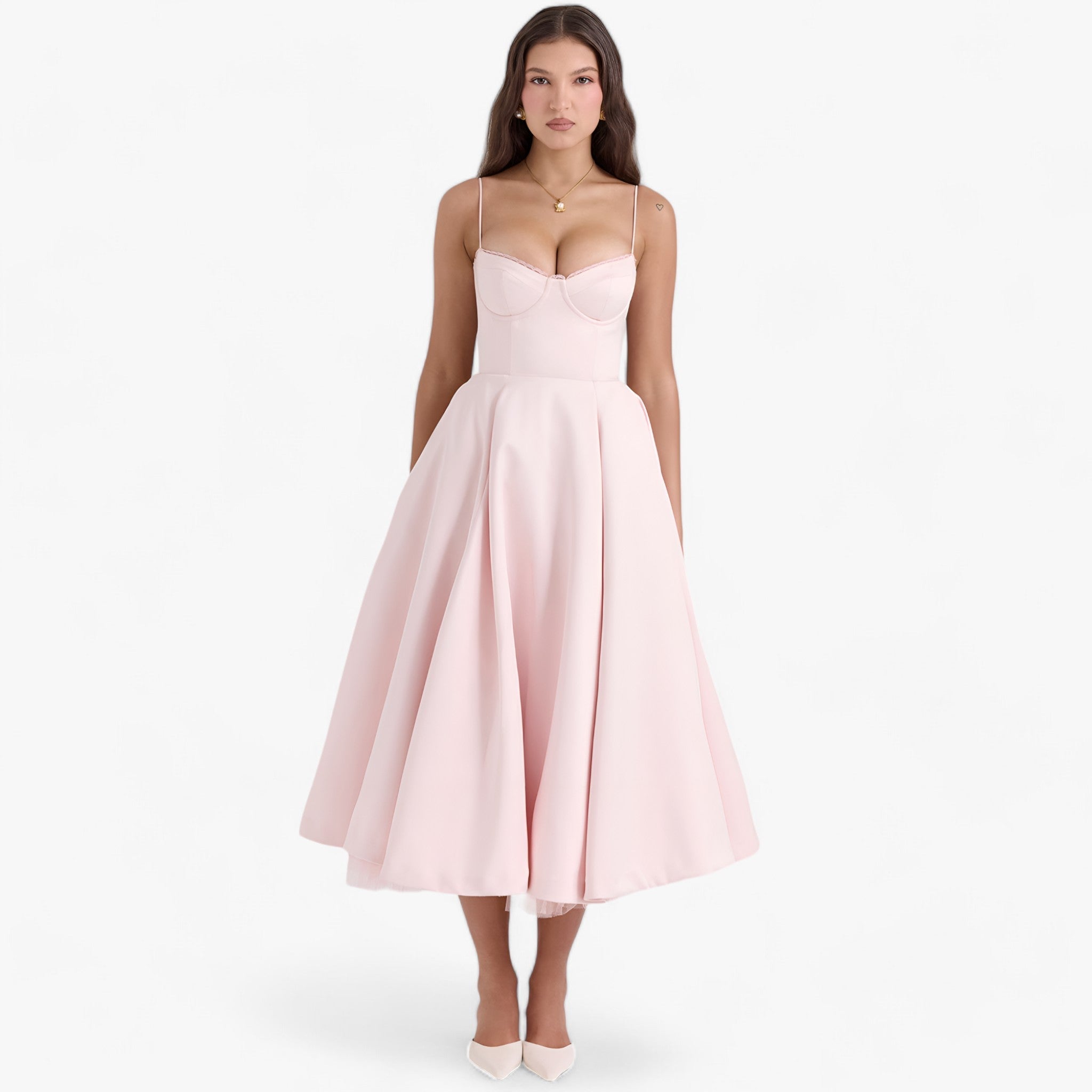 Audrey-abito - eleganza e comfort per ogni occasione - Rosa - Dresses women - Concept Palermo
